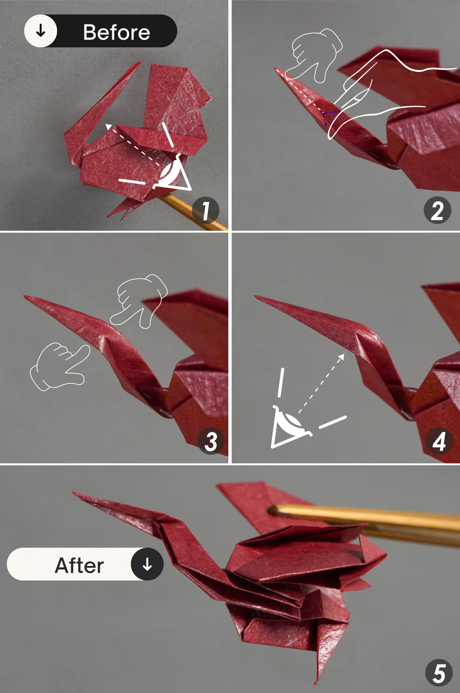 origami turkey| origamiok.com