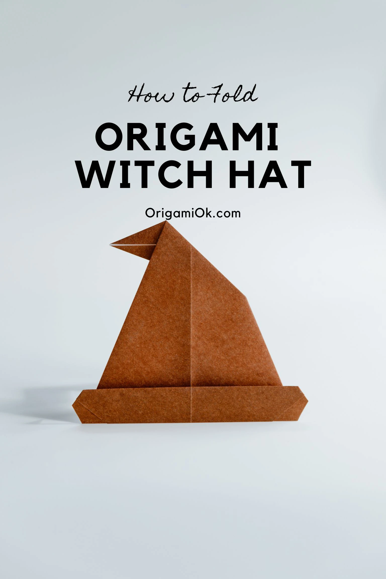 origami witch hat | origamiok