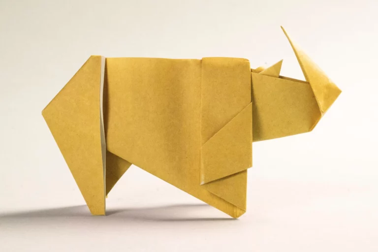 How to Fold an Origami Rhinoceros