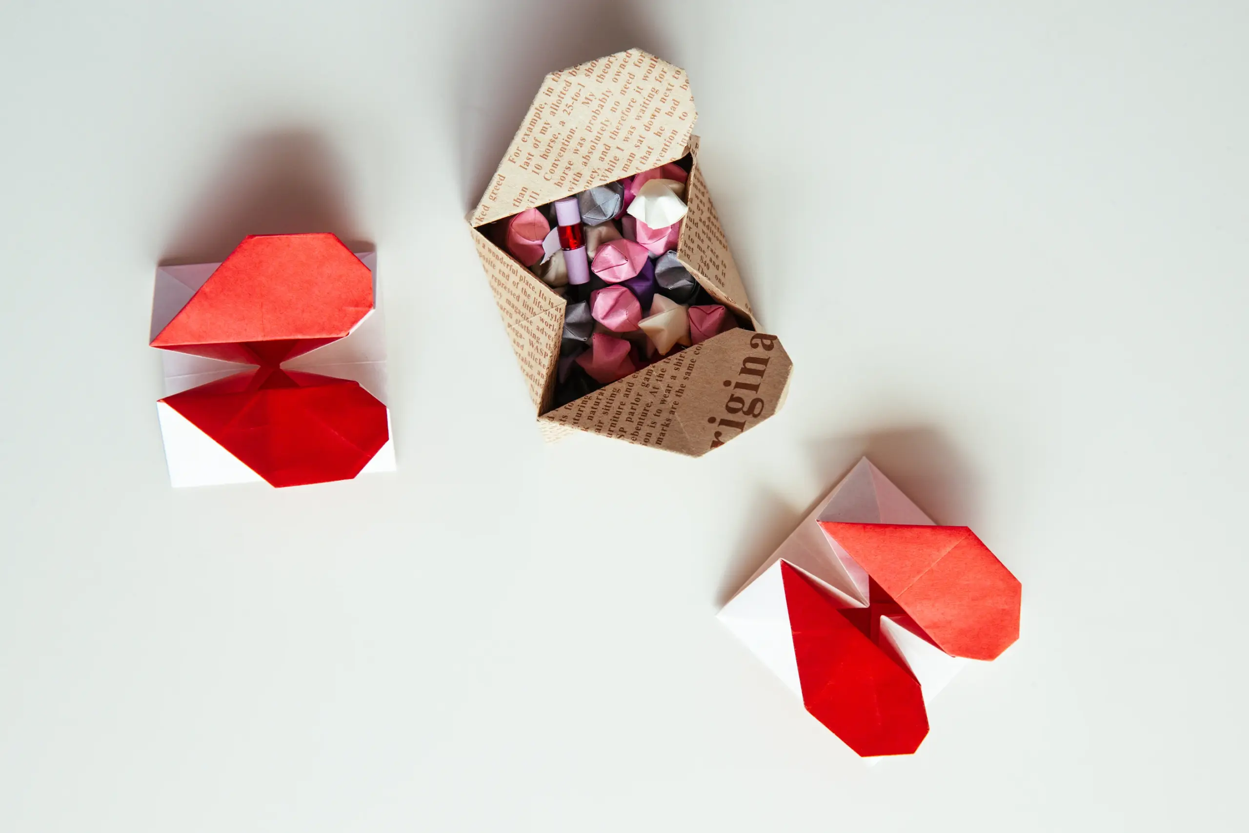 Origami Secret Heart Message Box | origamiok