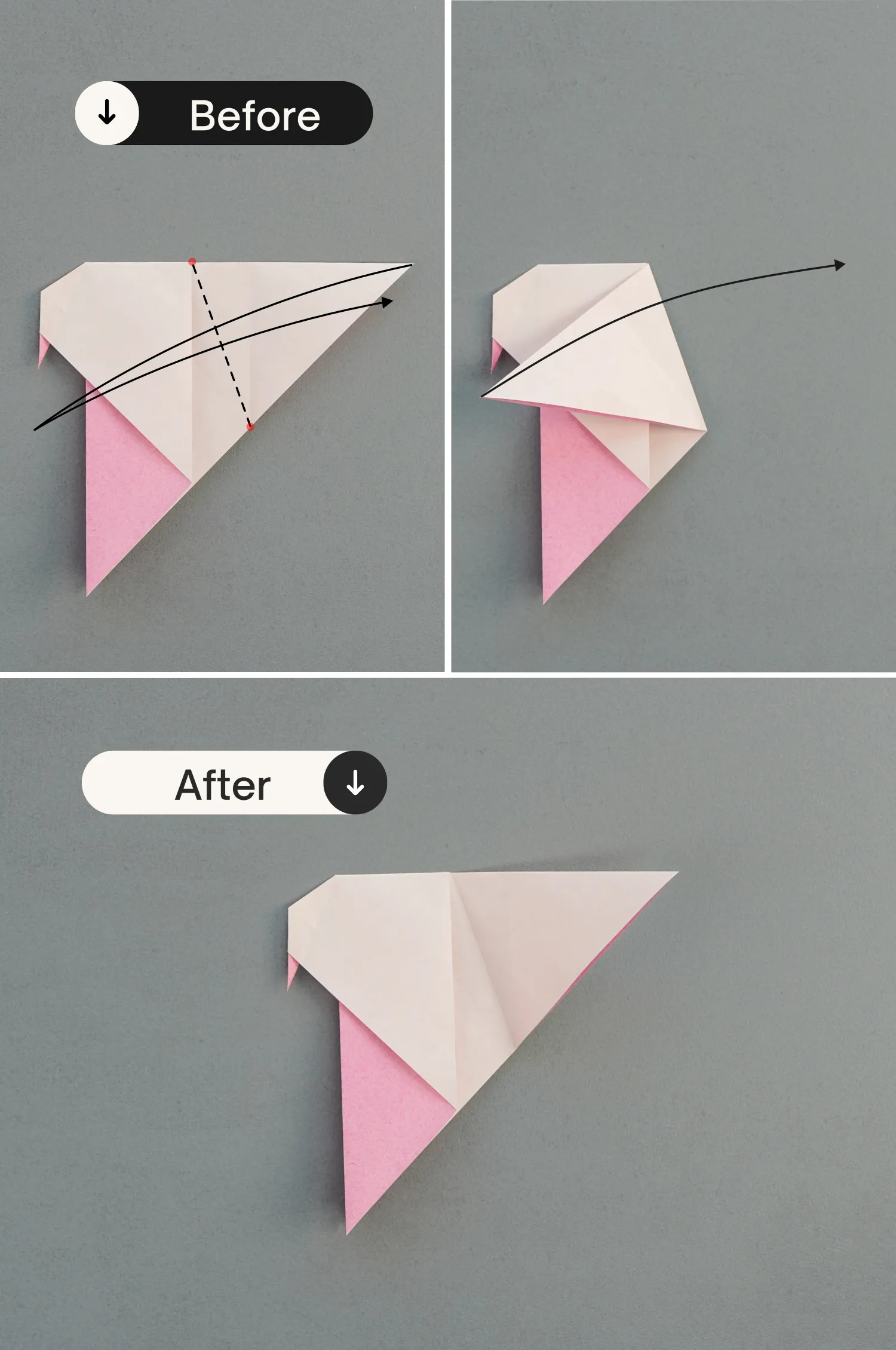 origami bird| origamiok