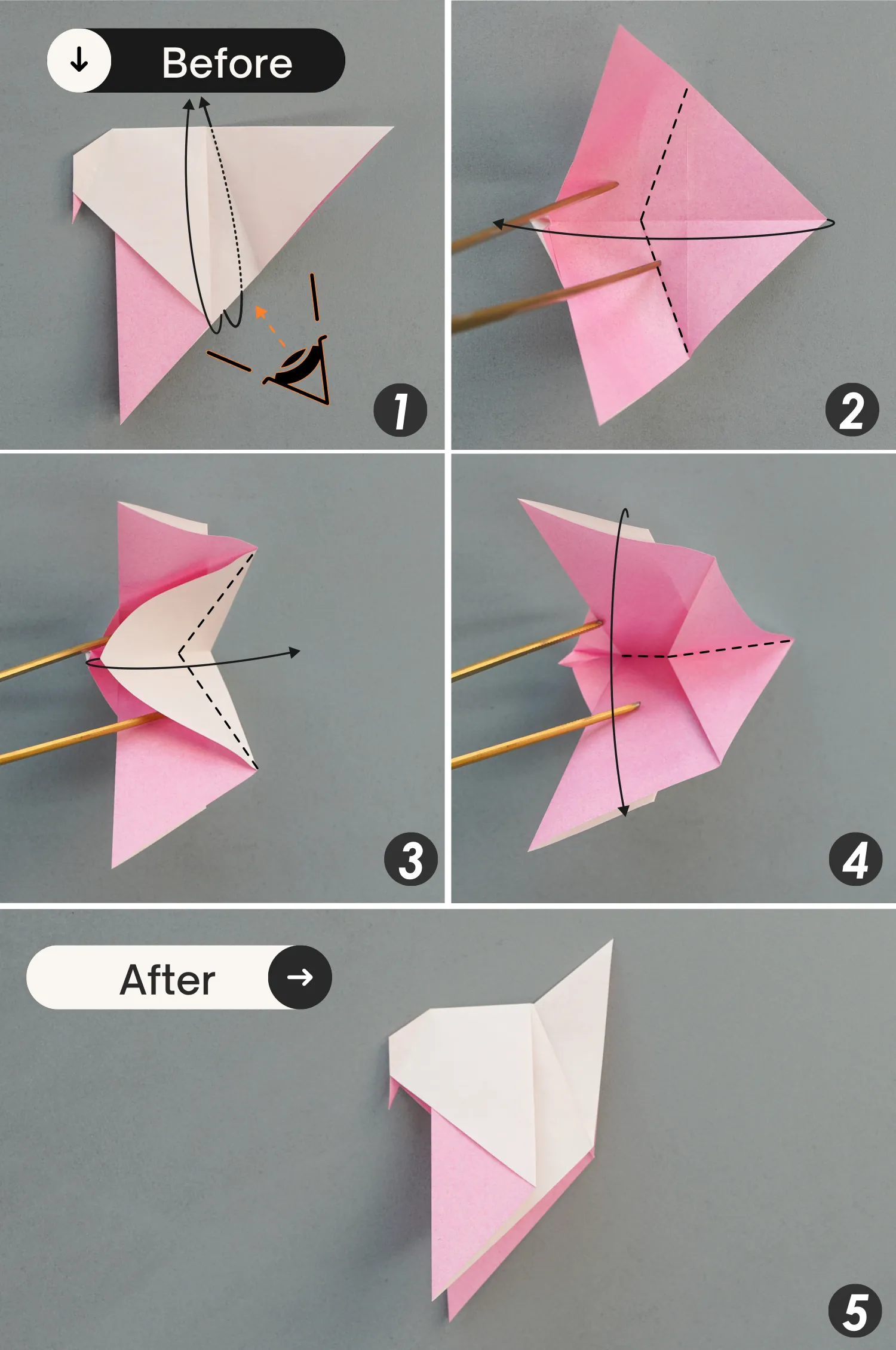 origami bird| origamiok