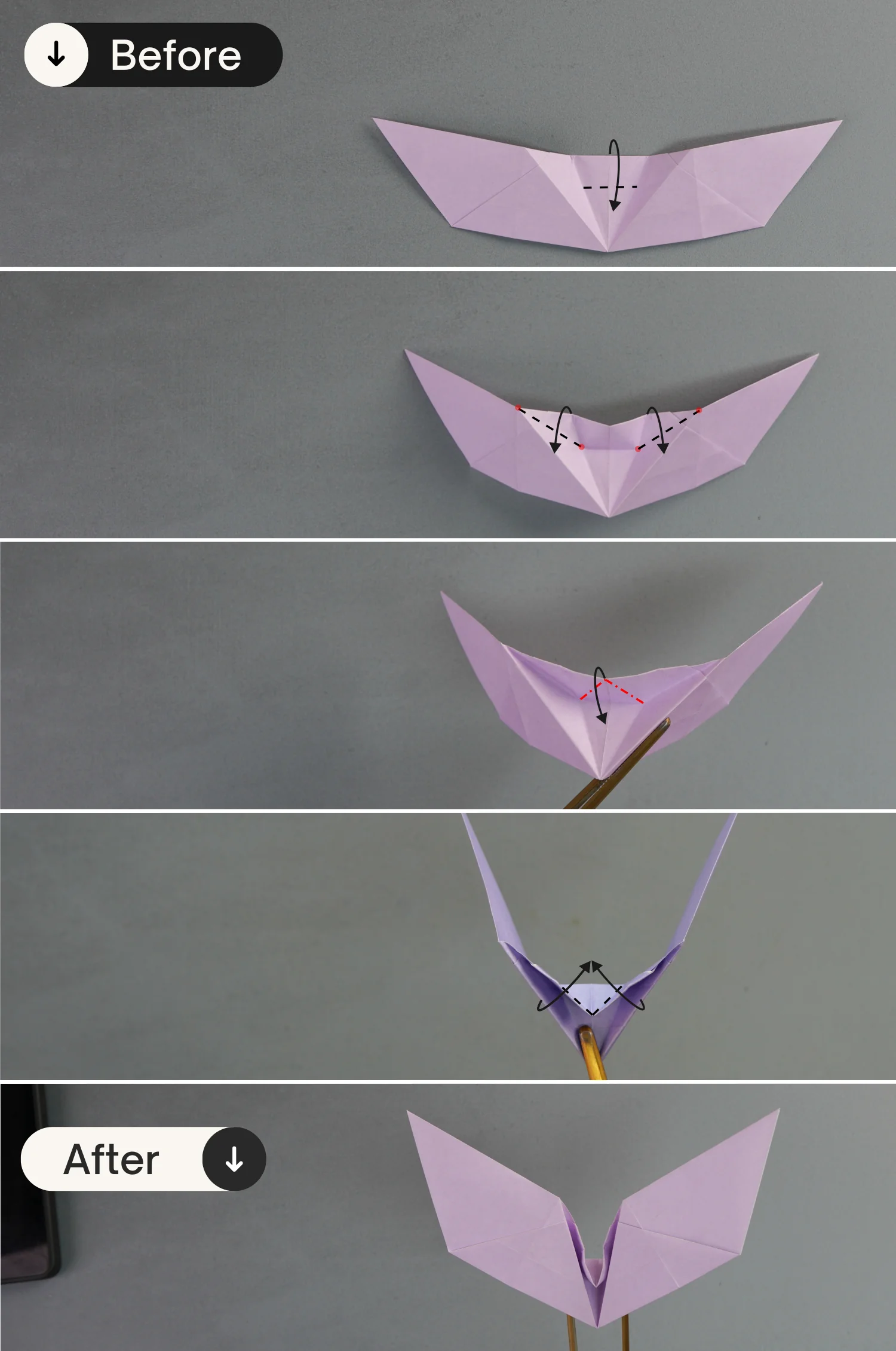 origami bat | origamiok