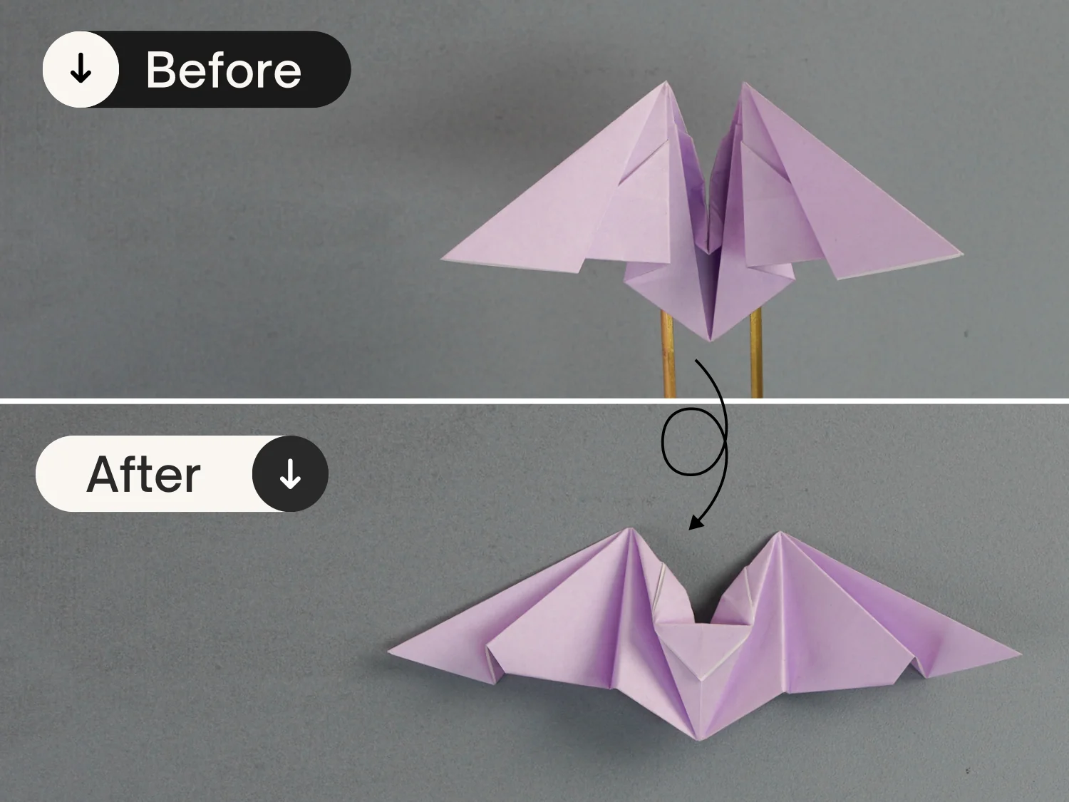 origami bat | origamiok