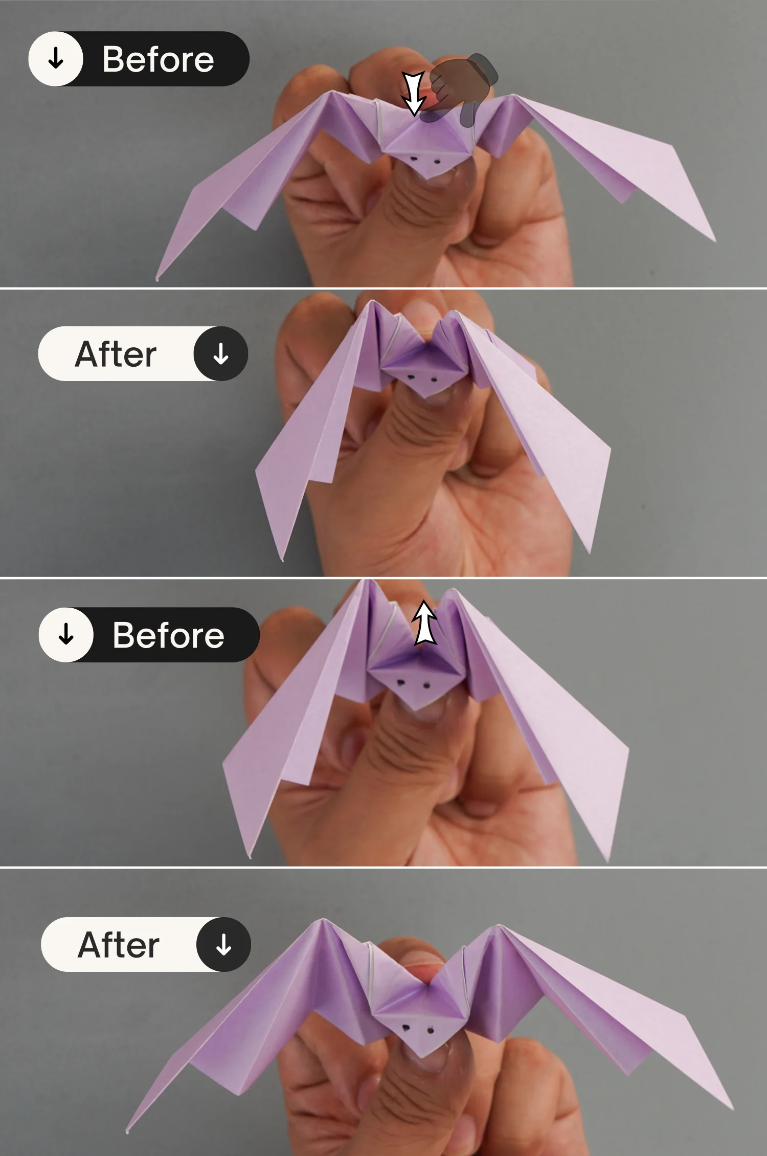 origami bat | origamiok