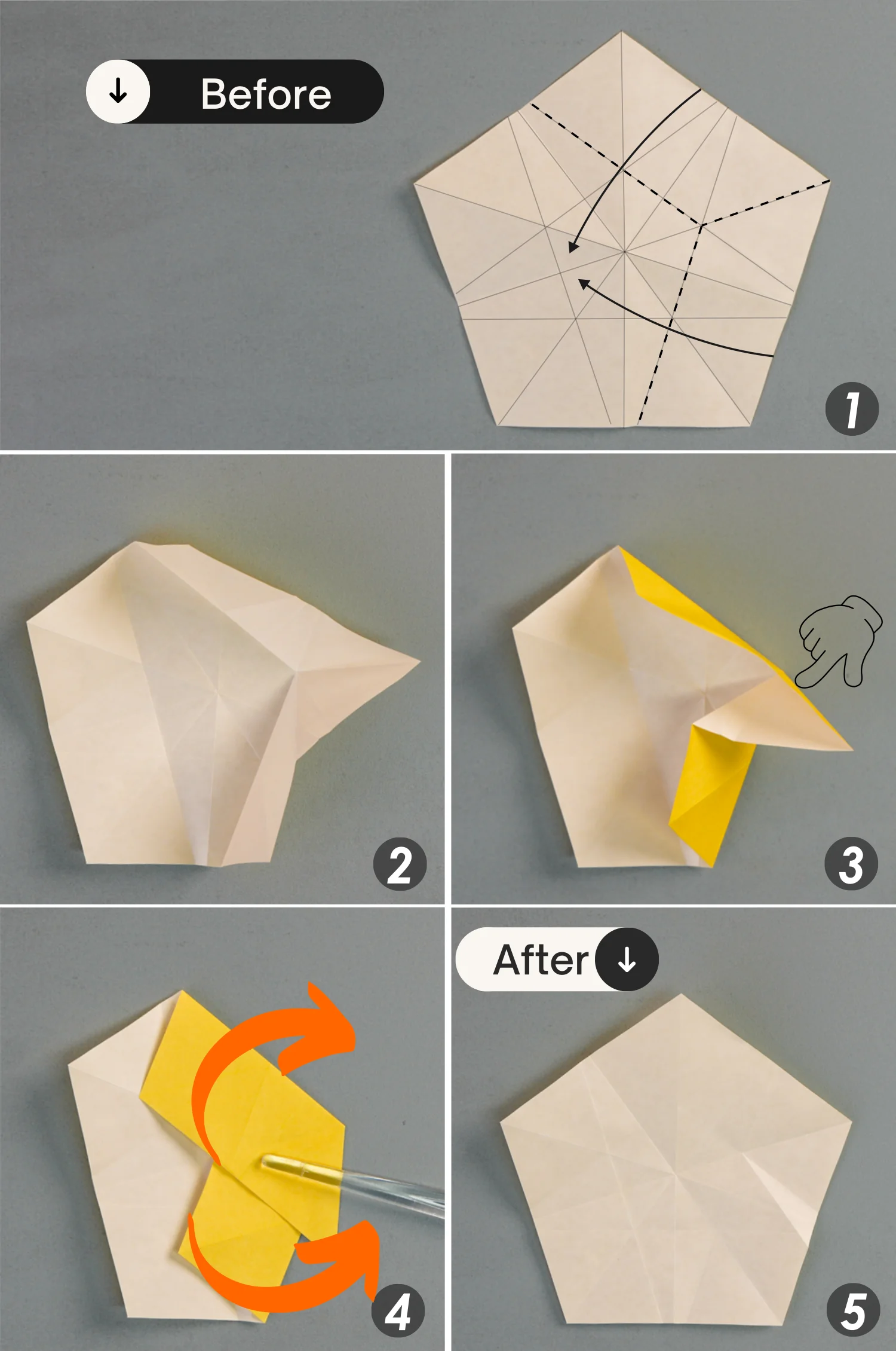 origami Christmas star | origamiok