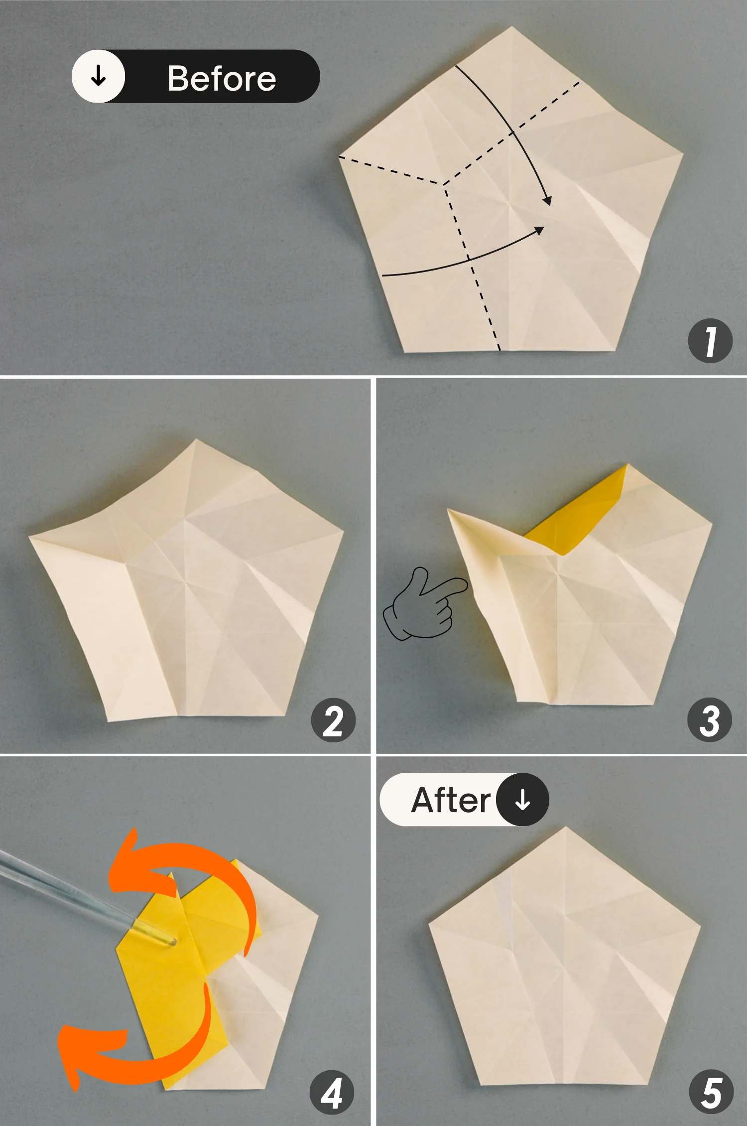 origami Christmas star | origamiok