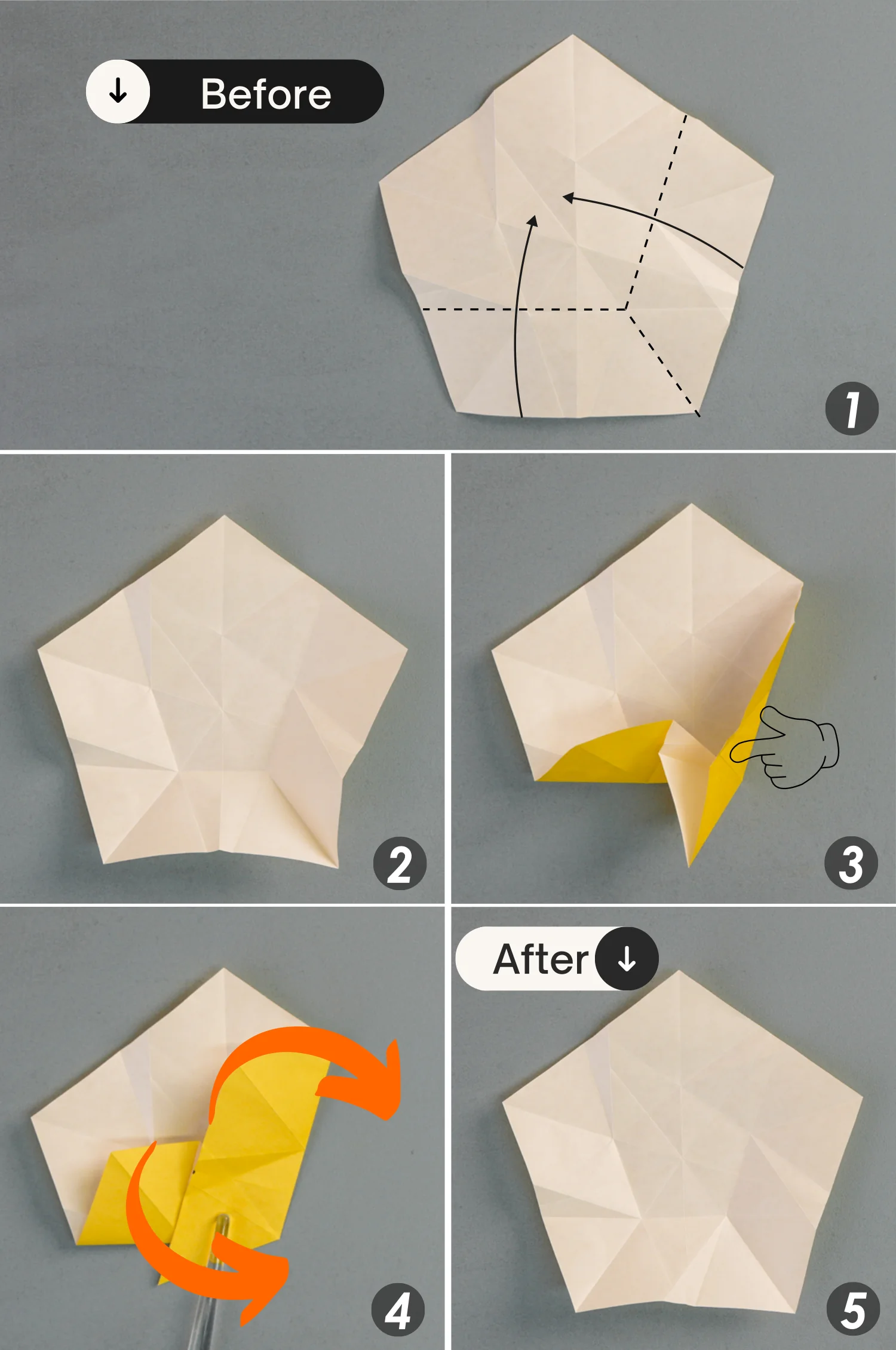 origami Christmas star | origamiok