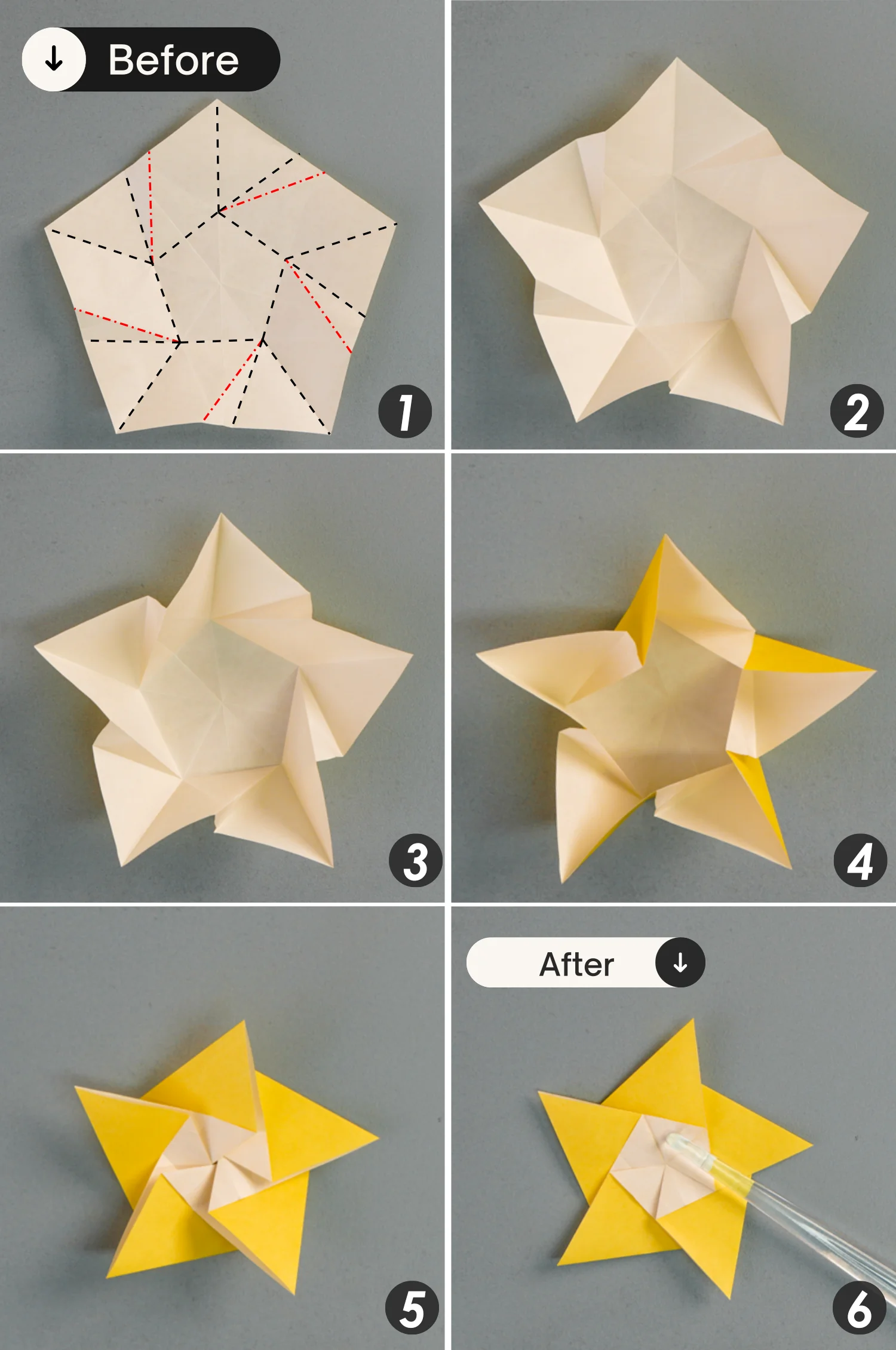 origami Christmas star | origamiok