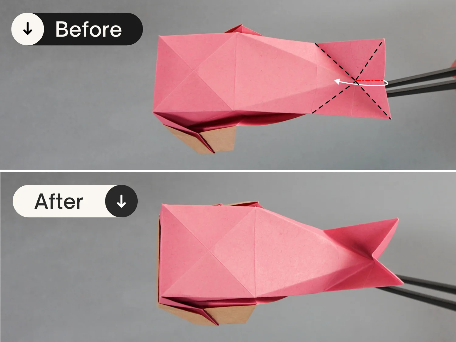 origami cute whale | origamiok