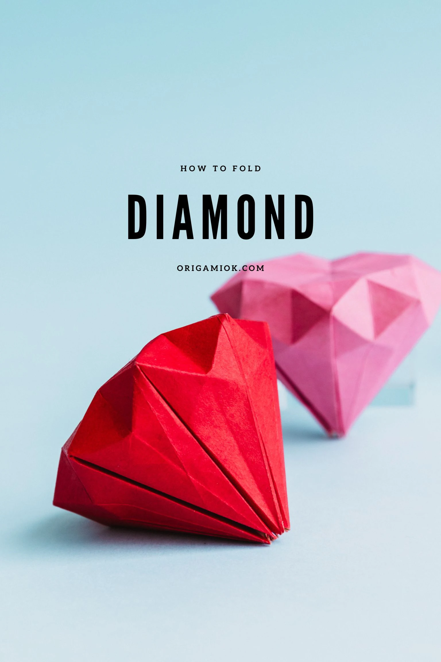 origami diamond | origamiok