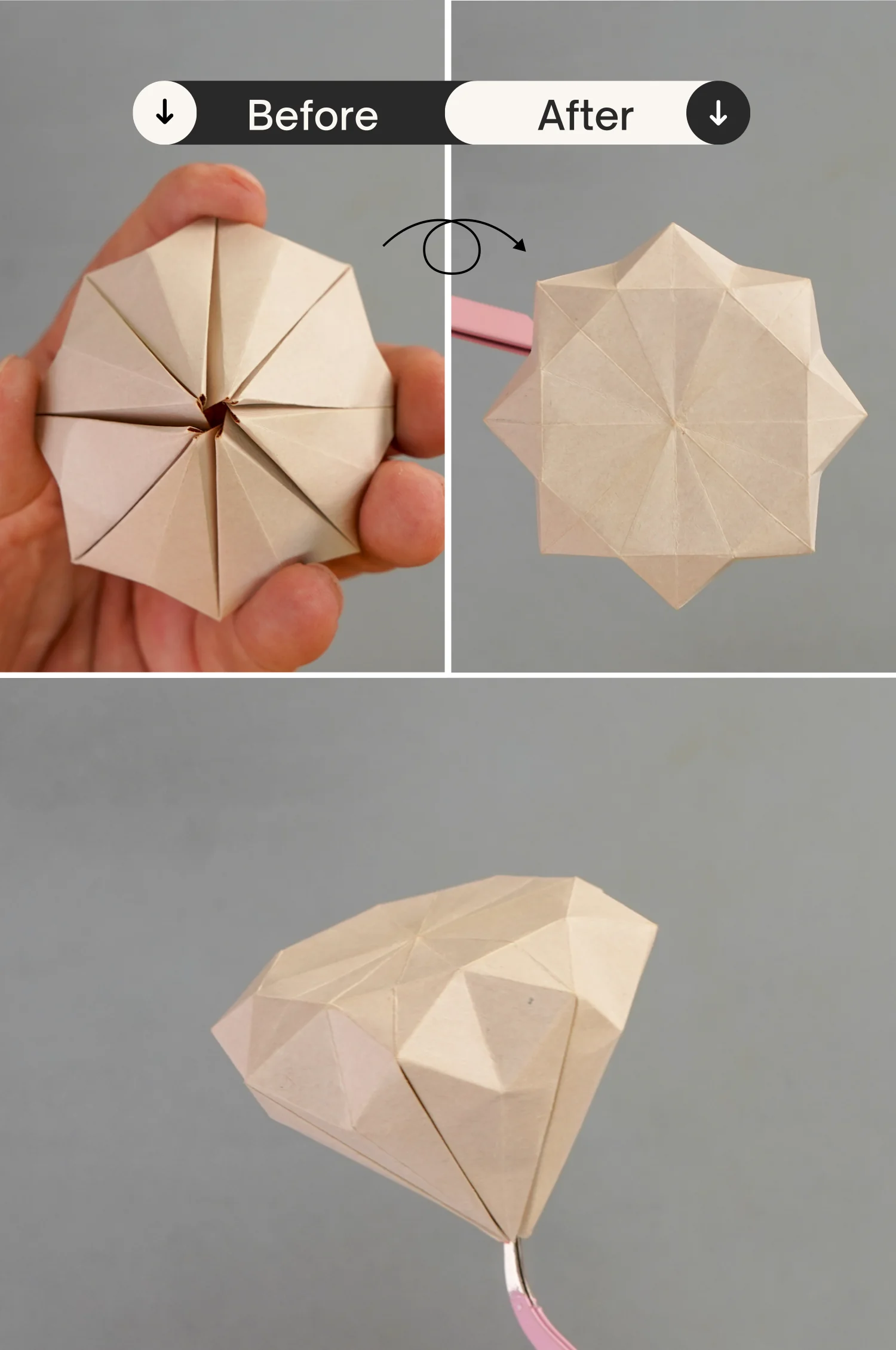 origami diamond | origamiok