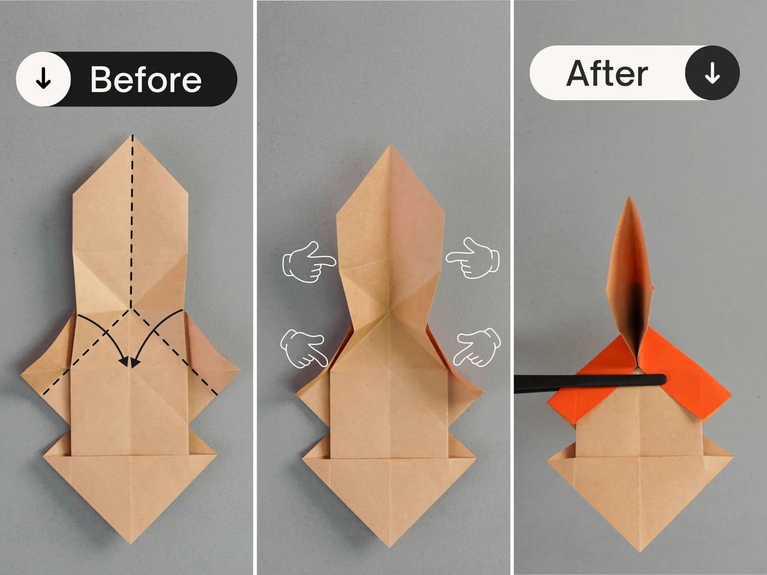 origami dog | origamiok