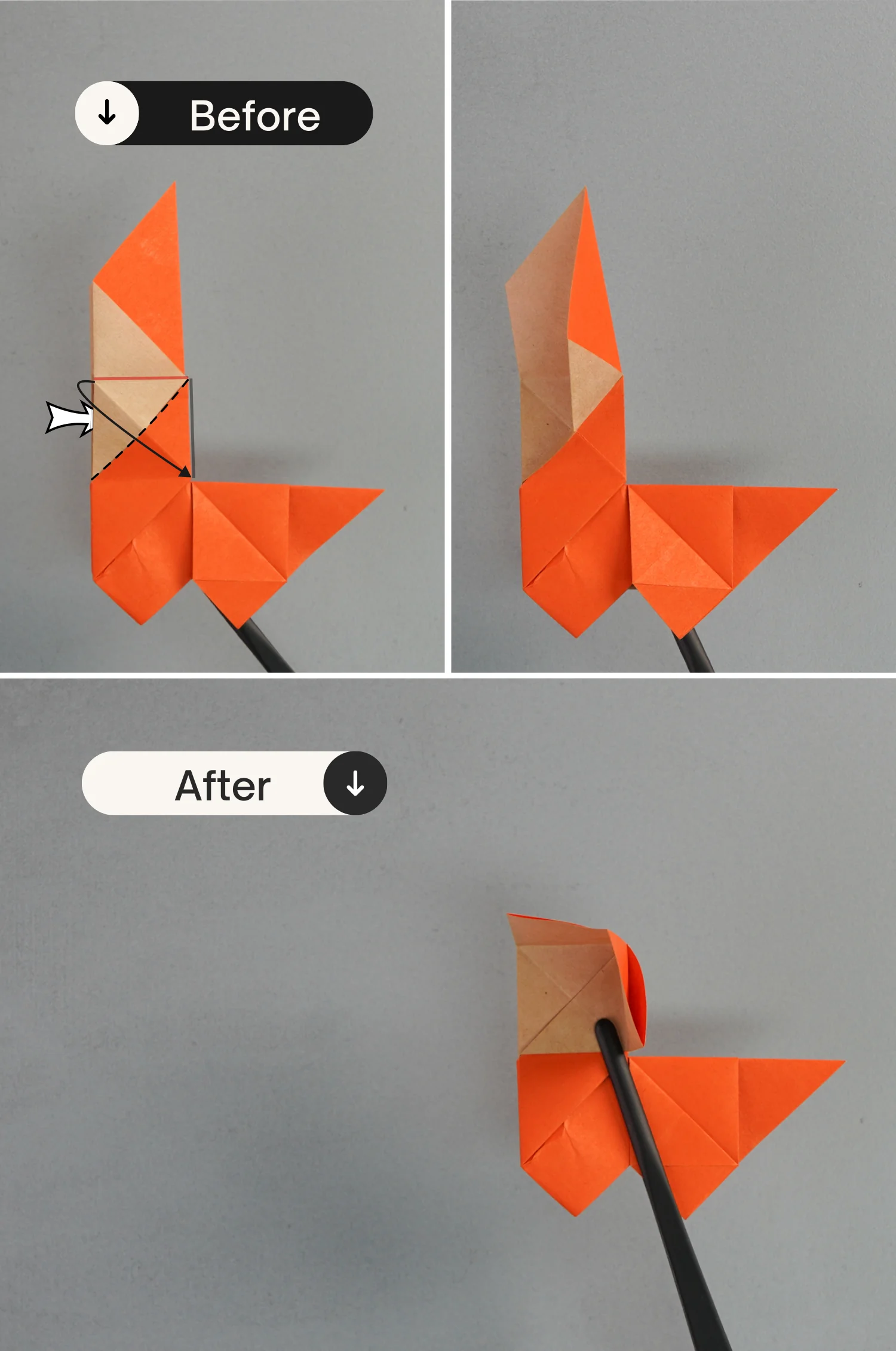 origami dog | origamiok