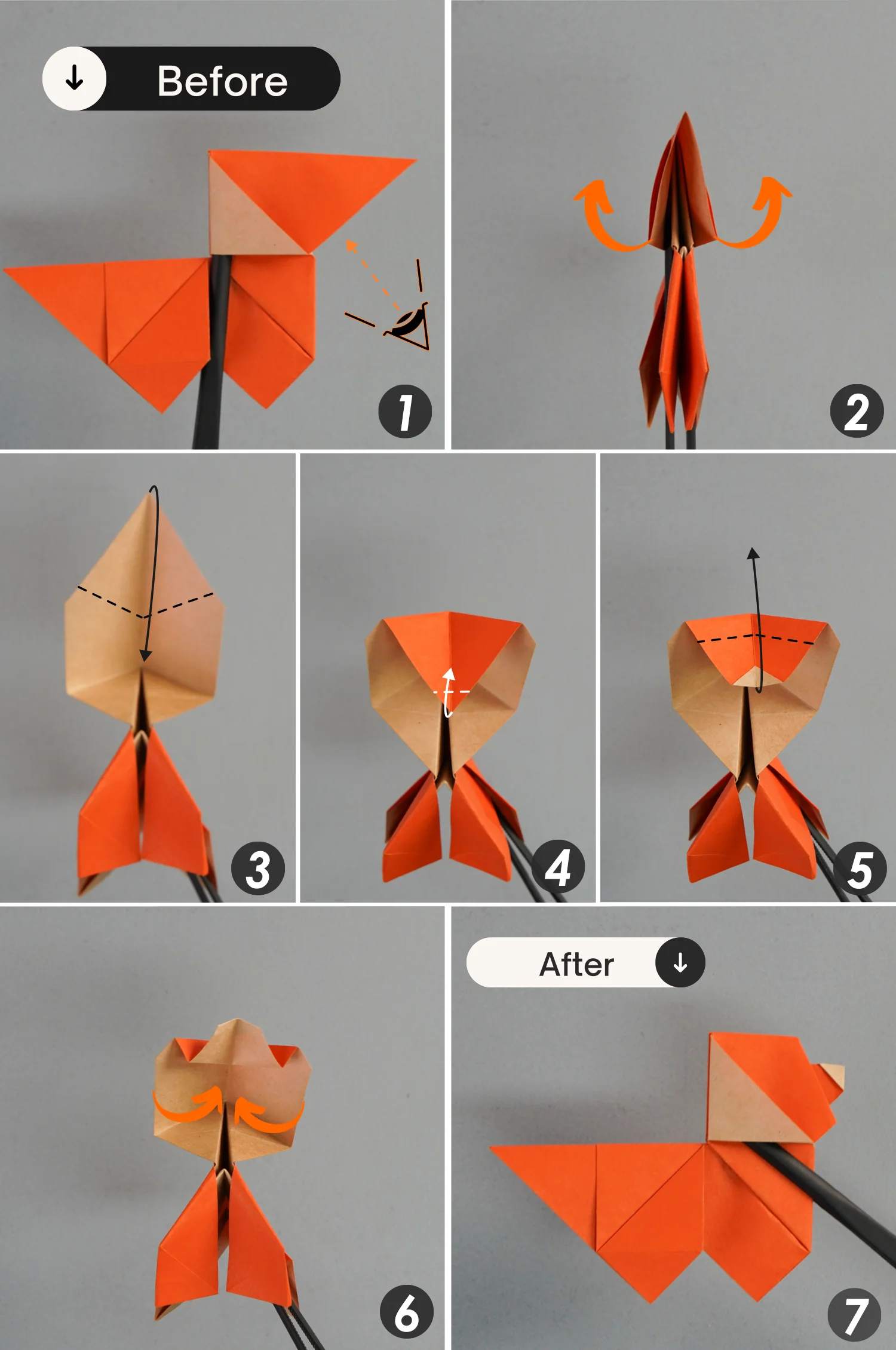 origami dog | origamiok