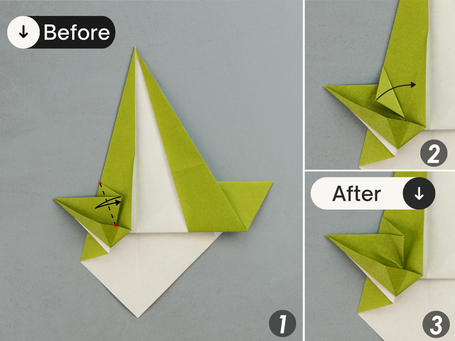 origami goose| origamiok