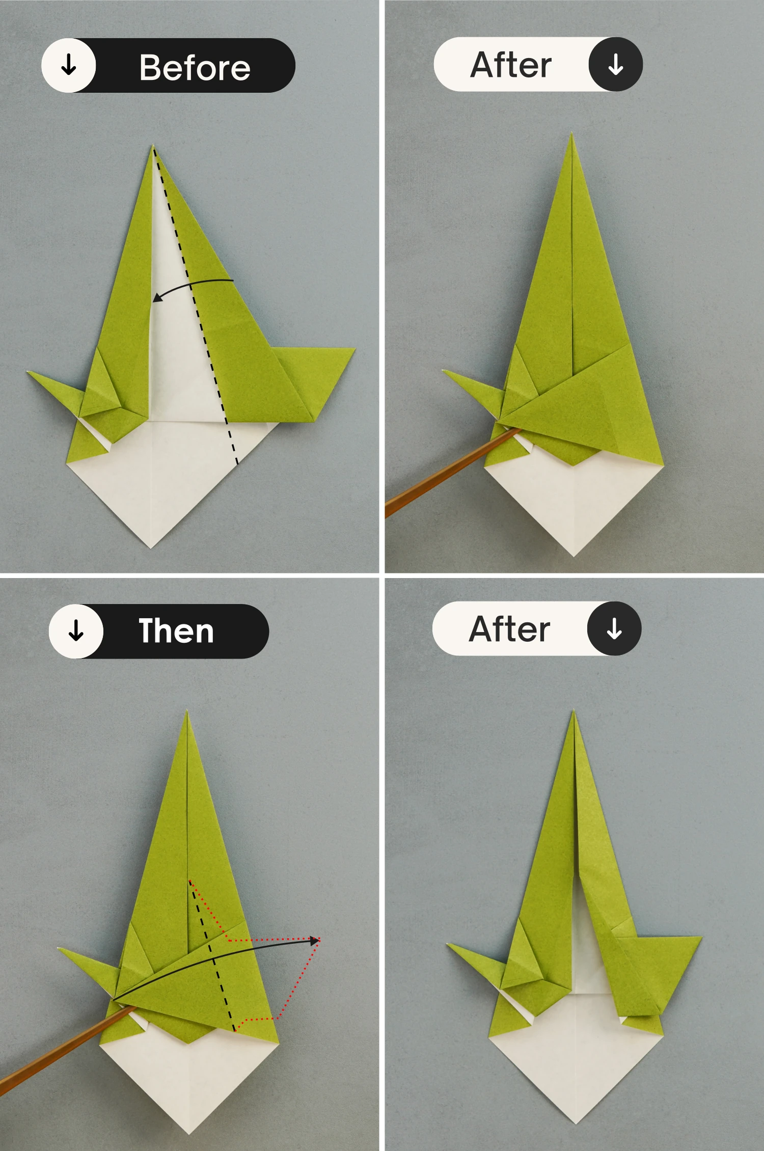 origami goose| origamiok