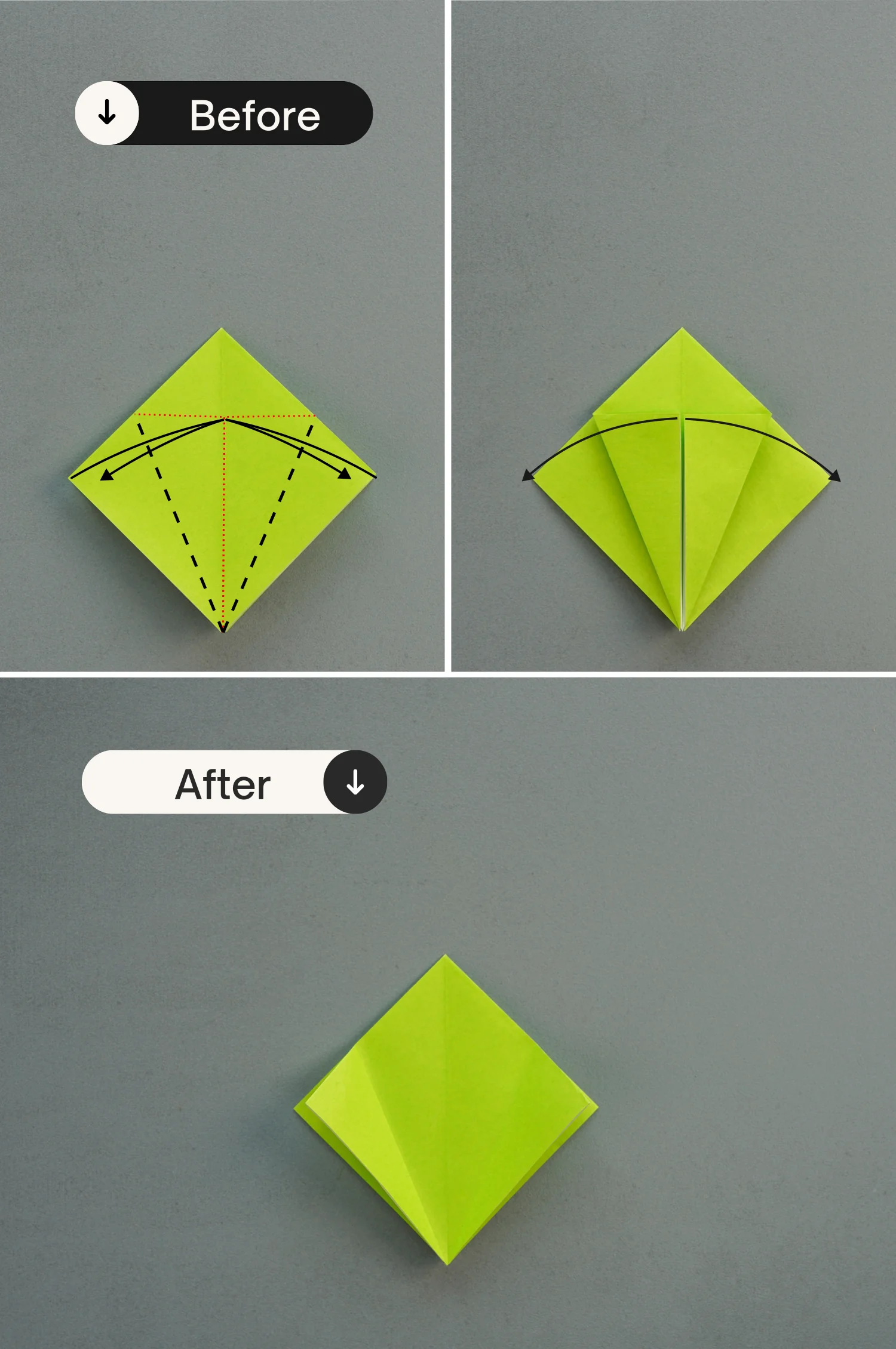 Origami grass | OrigamiOk