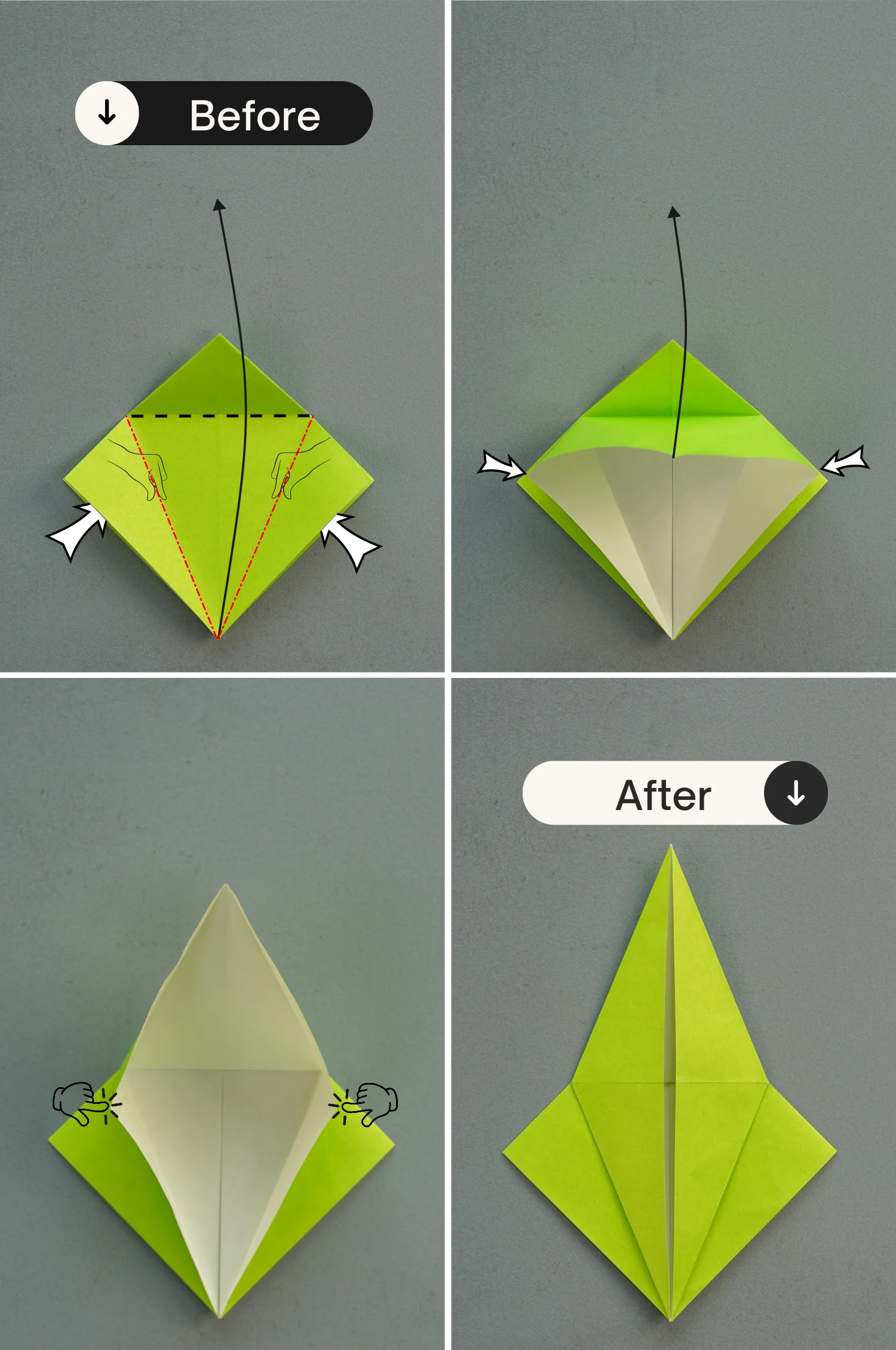 Origami grass | OrigamiOk