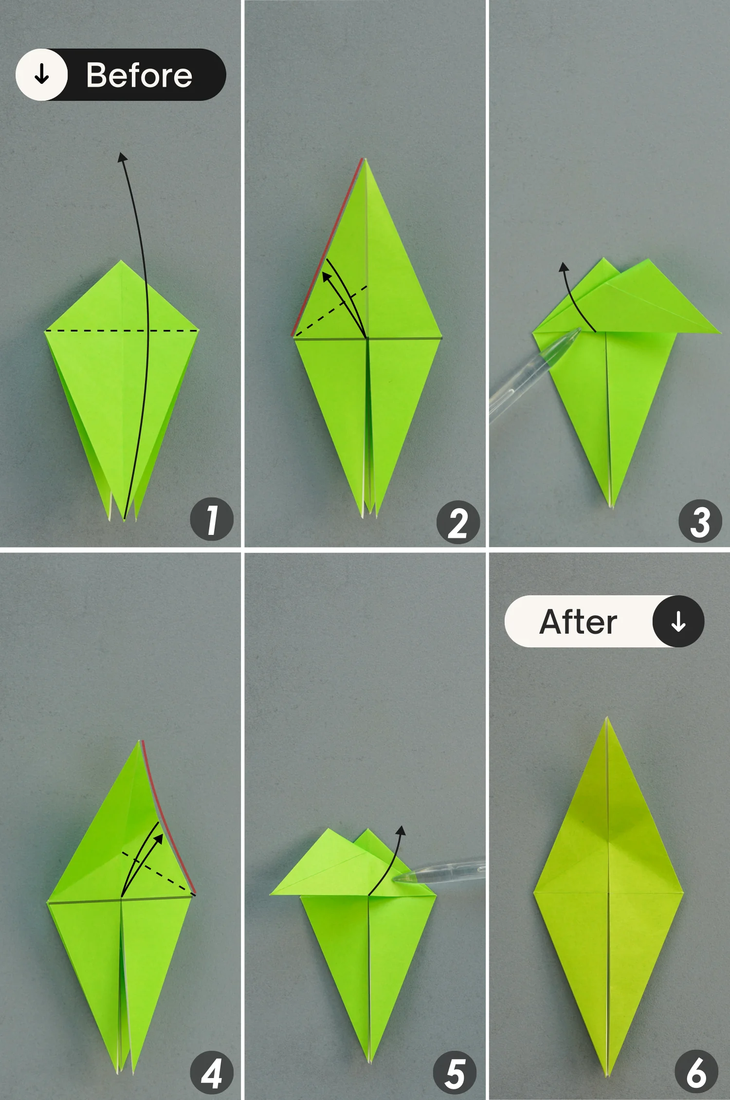 Origami grass | OrigamiOk