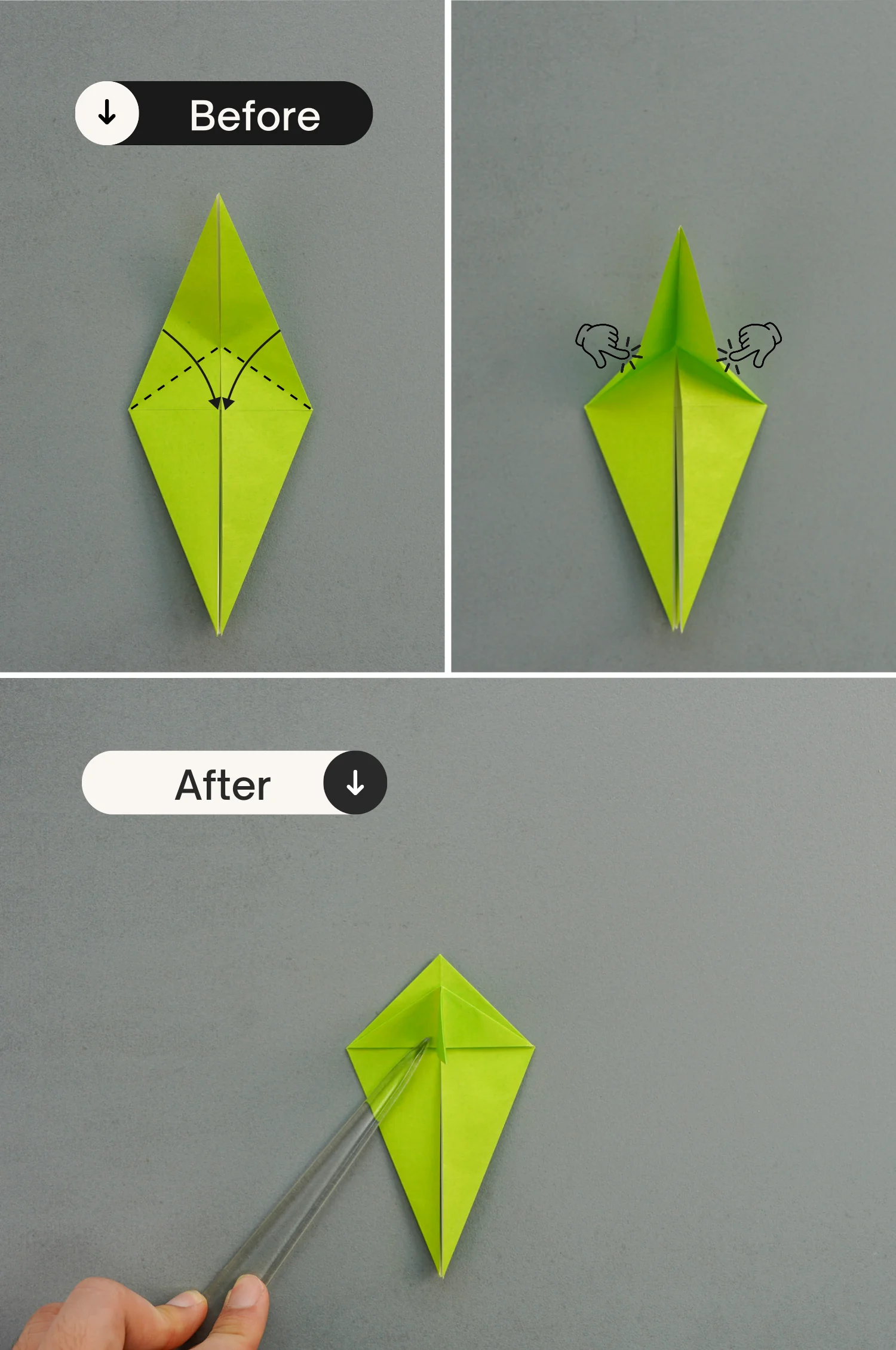 Origami grass | OrigamiOk