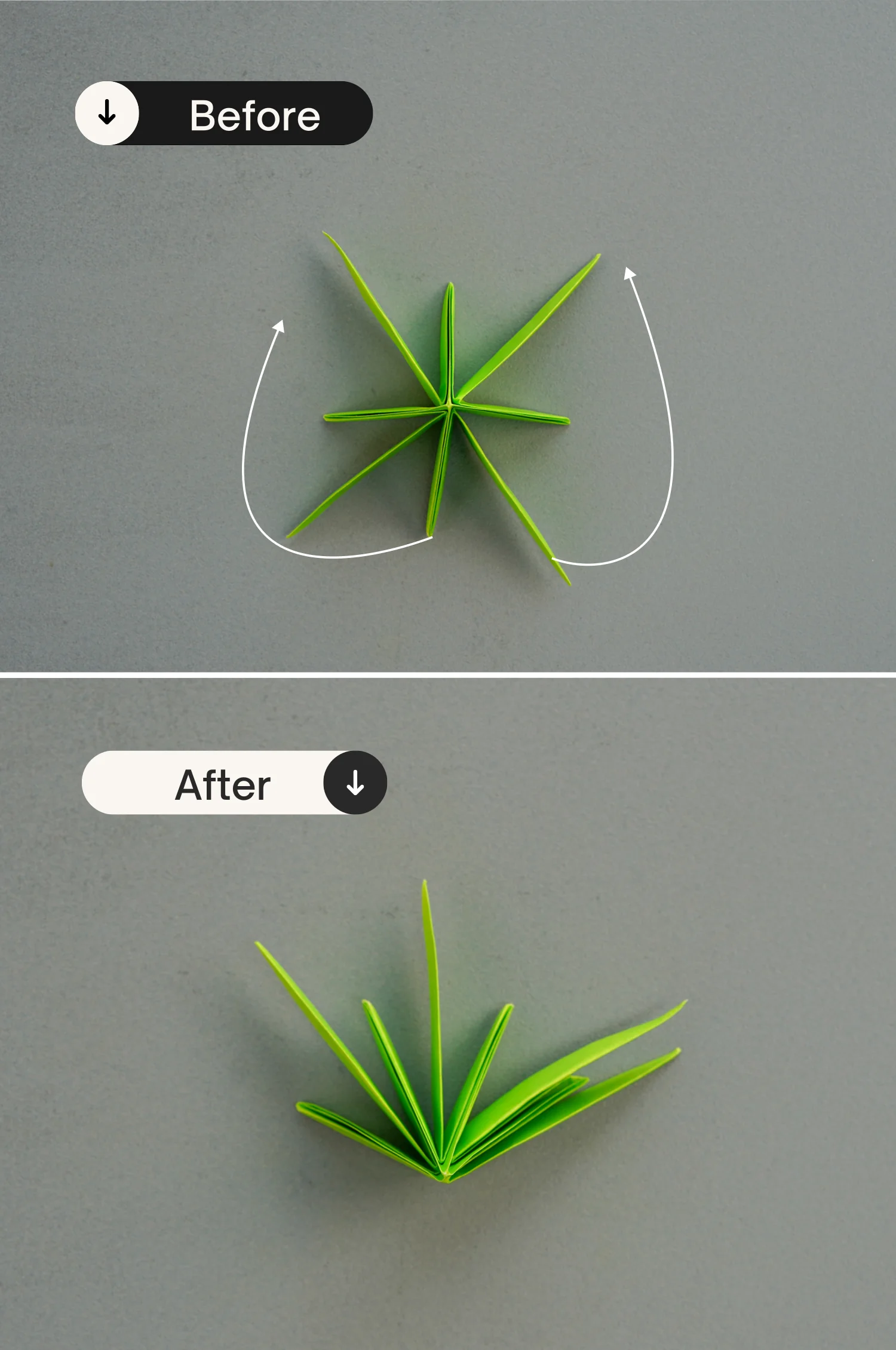 Origami grass | OrigamiOk