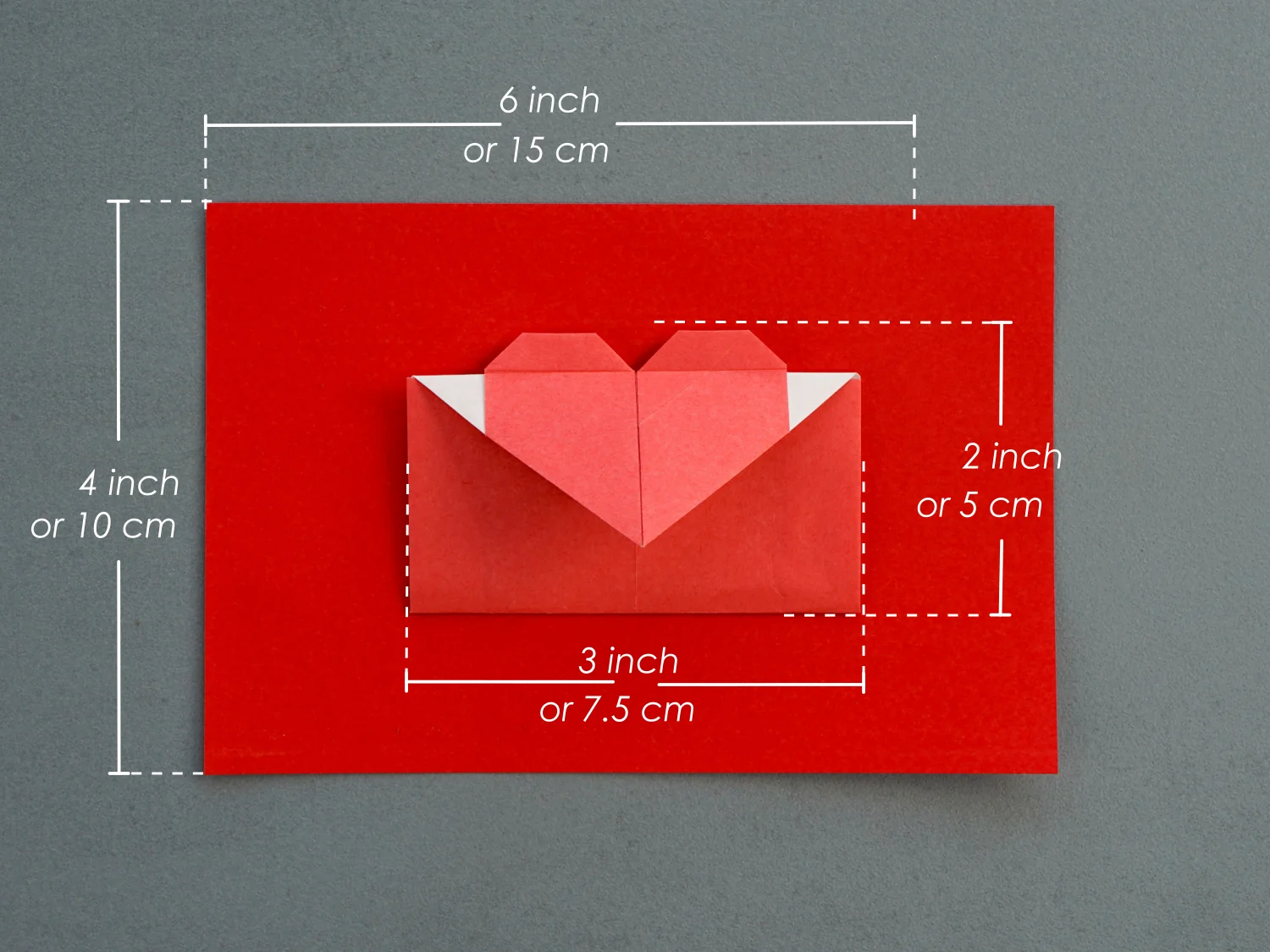 Origami heart envelope | OrigamiOk