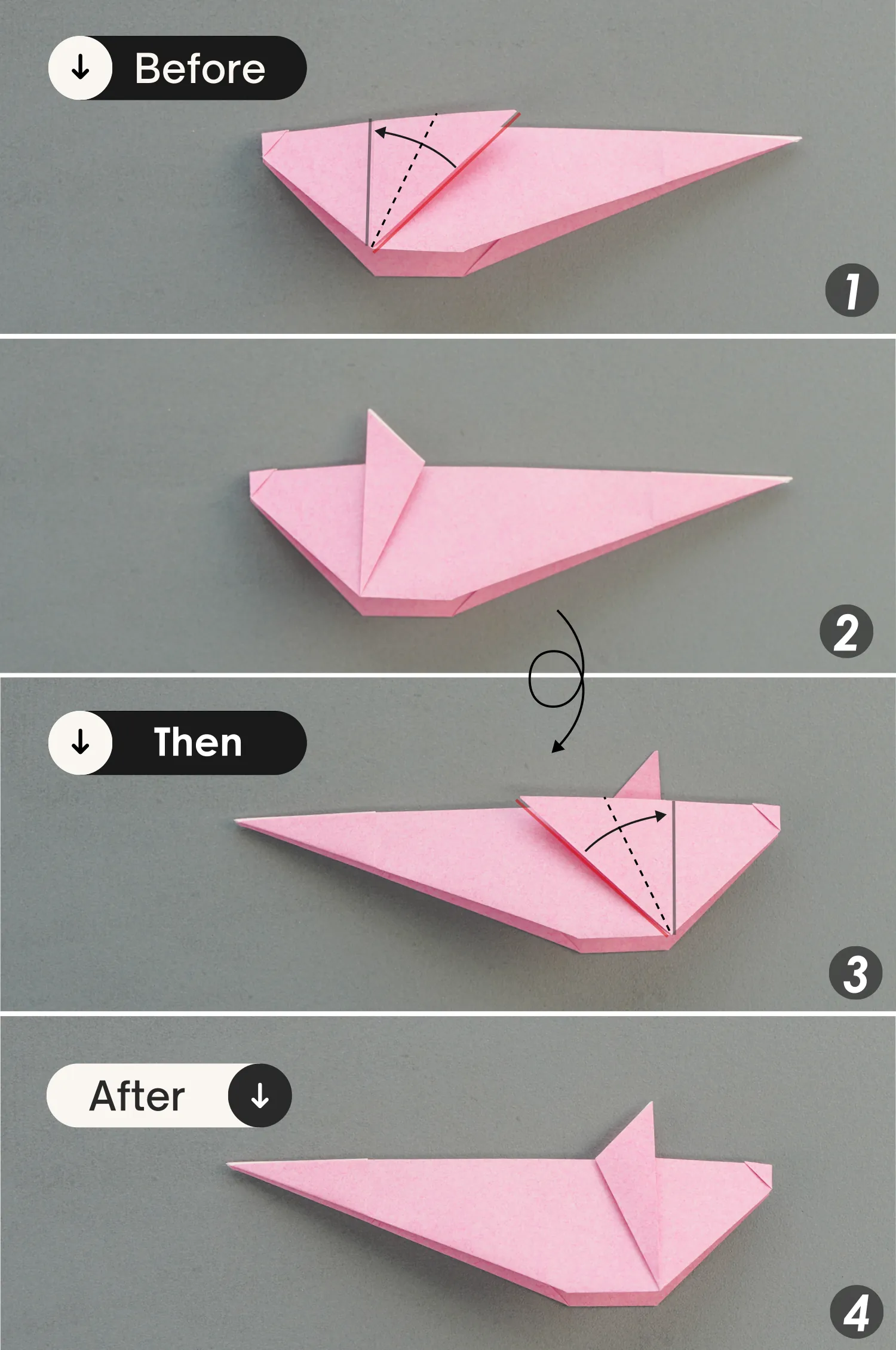 origami mouse| origamiok