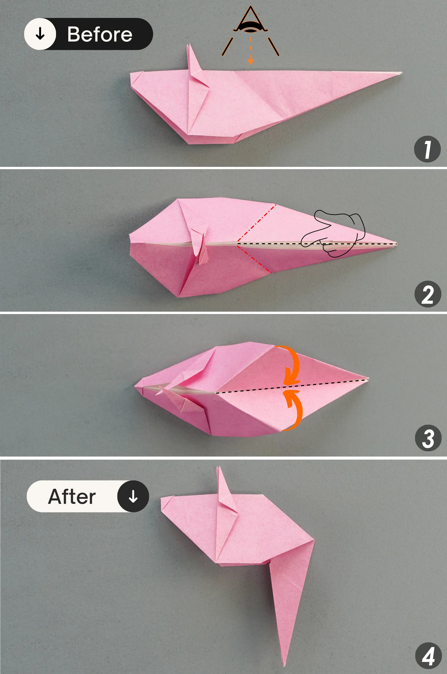 origami mouse| origamiok