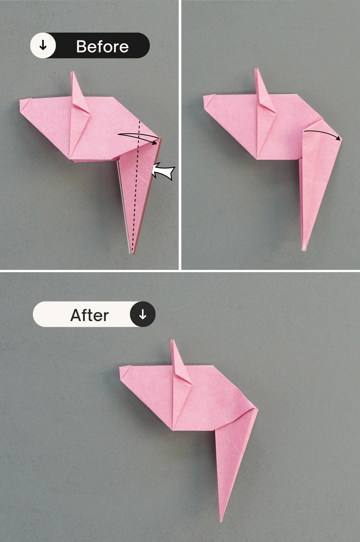 origami mouse| origamiok