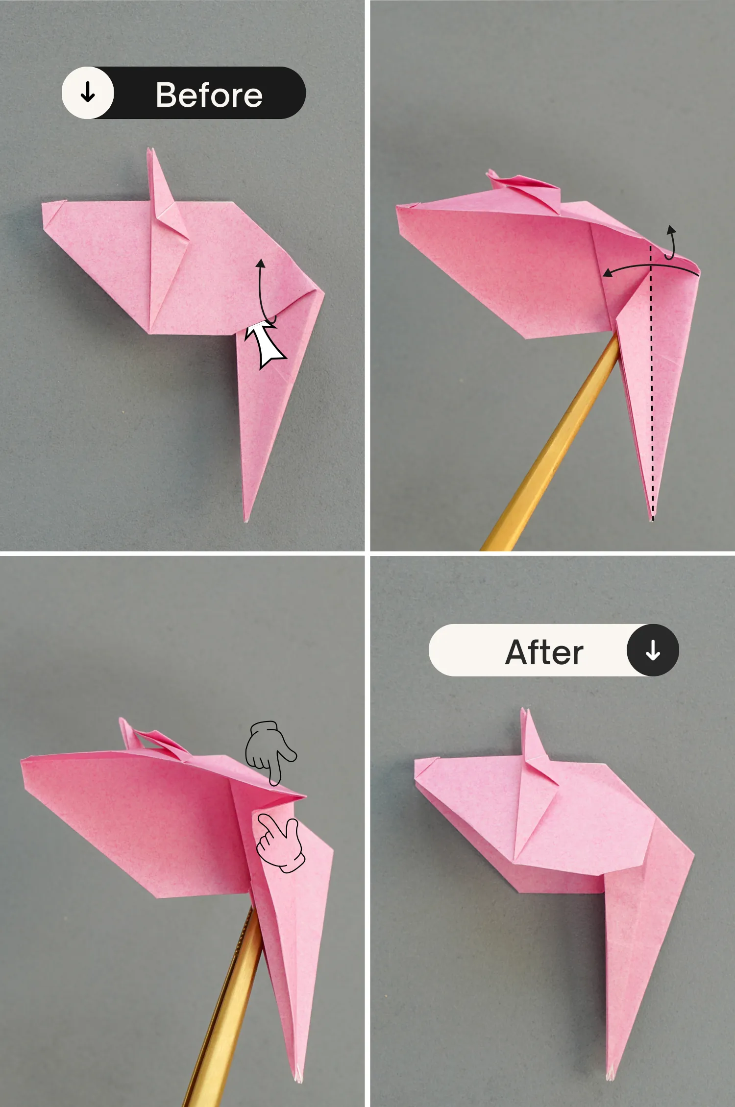 origami mouse| origamiok