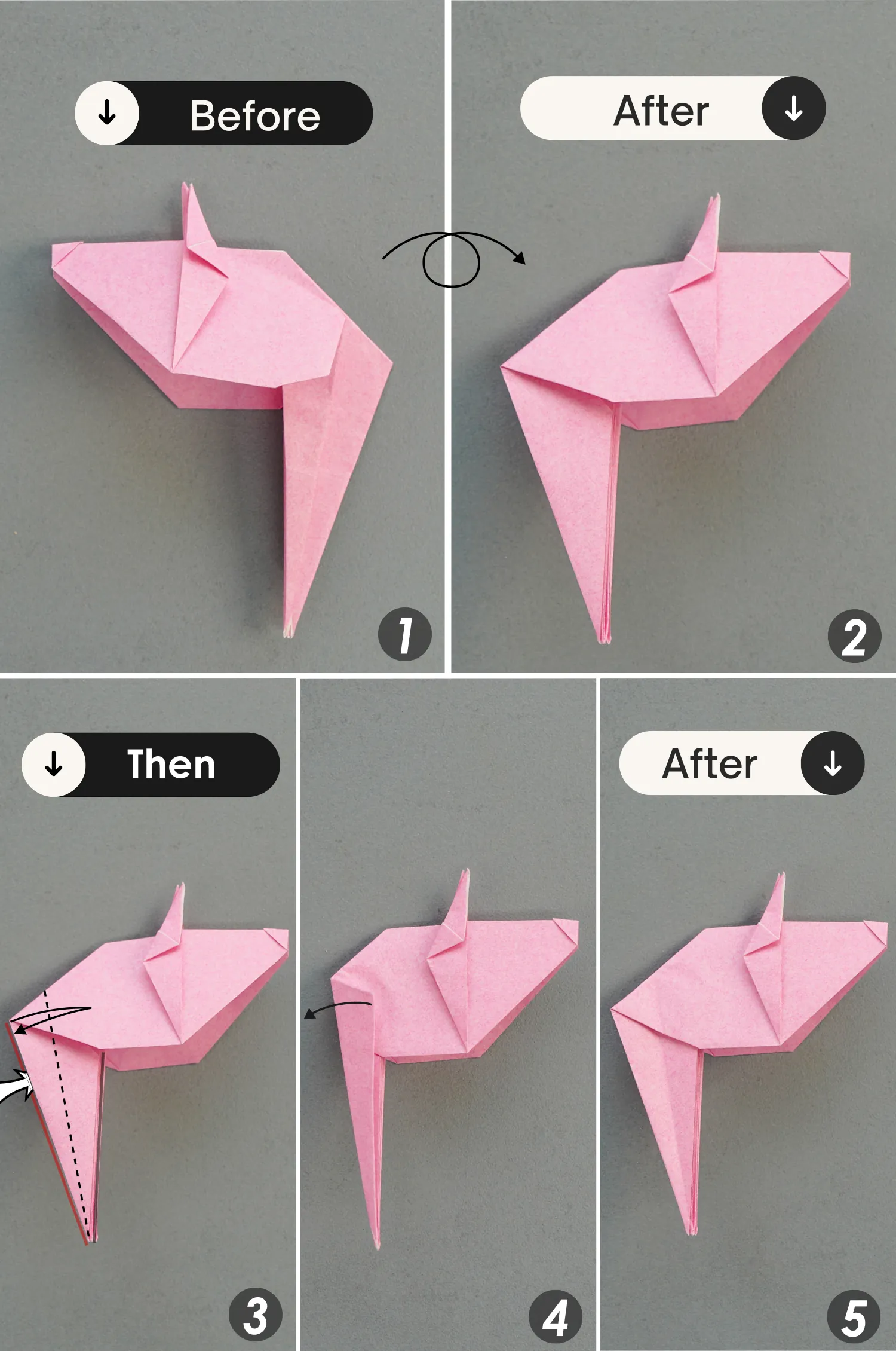 origami mouse| origamiok