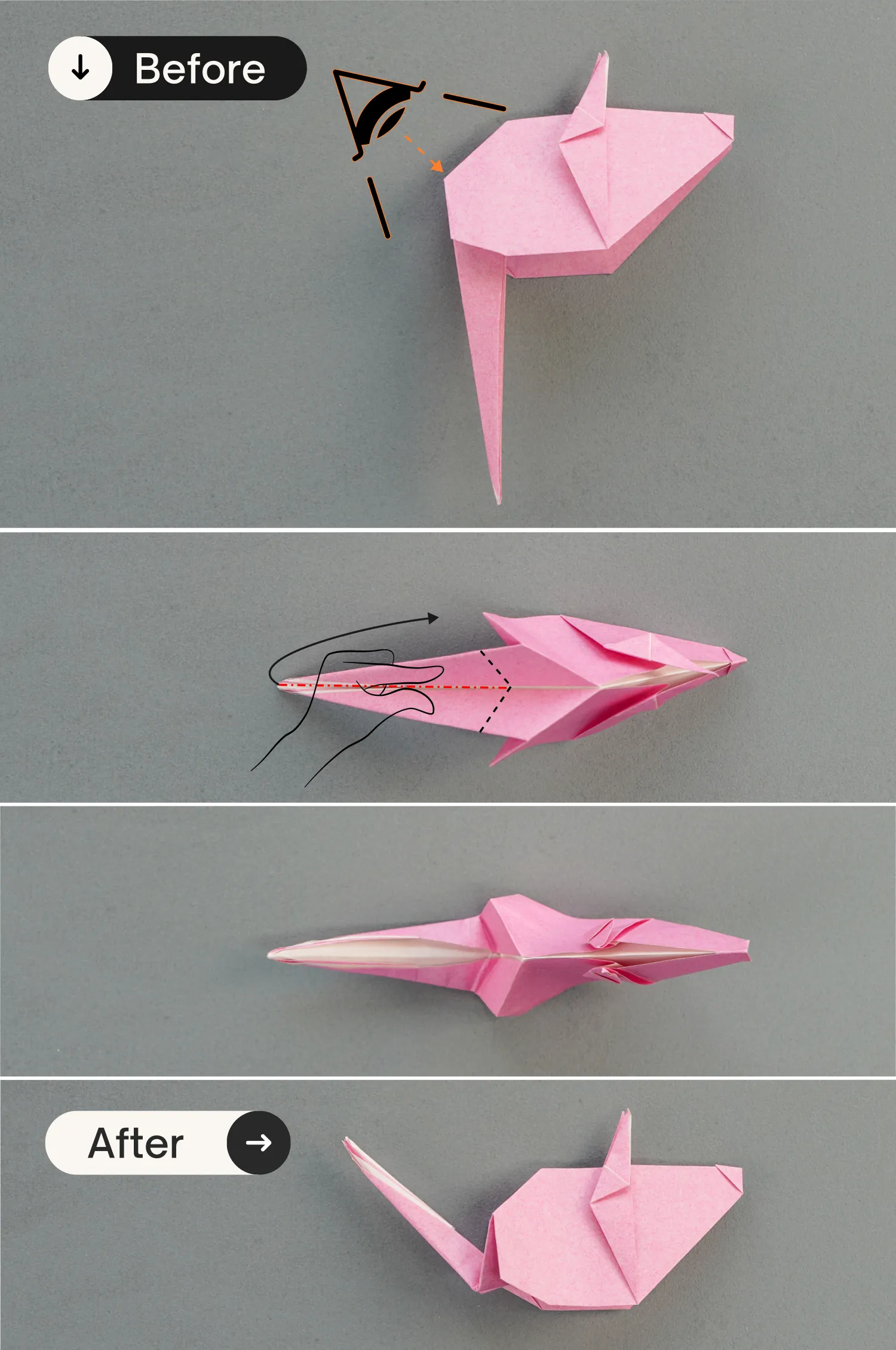 origami mouse| origamiok