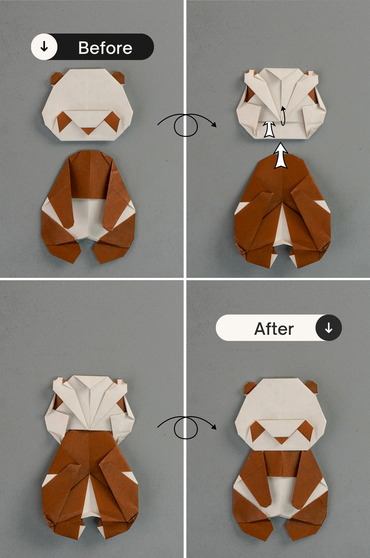 origami panda | origamiok