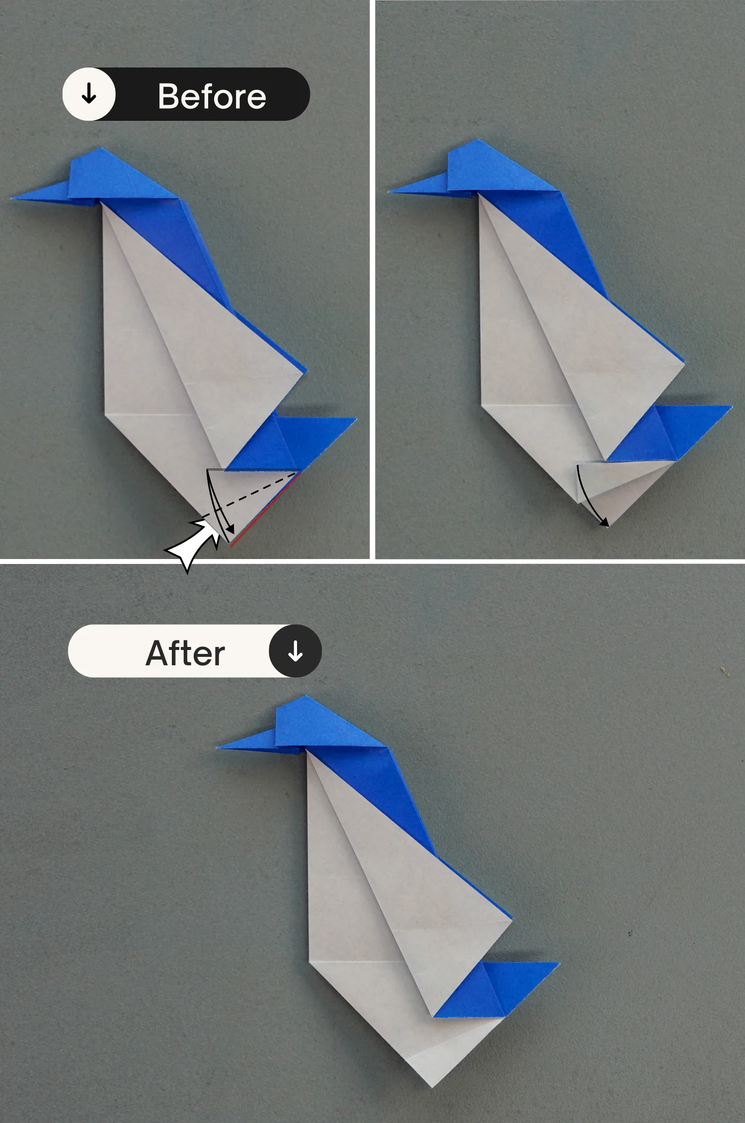 origami penguin | origamiok