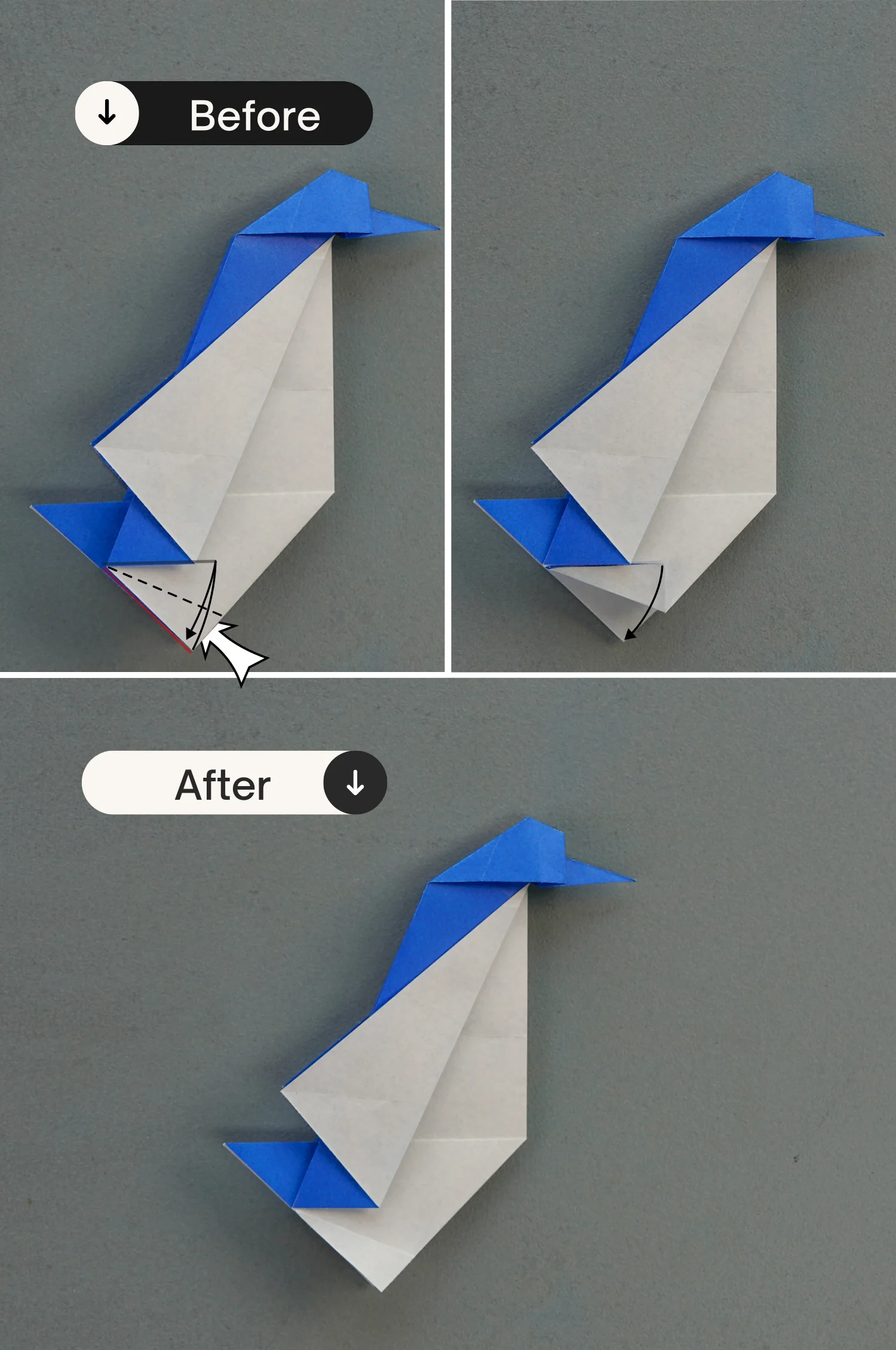 origami penguin | origamiok