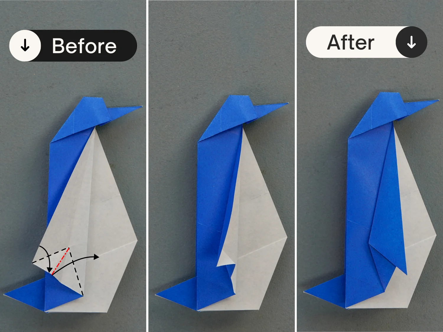 origami penguin | origamiok