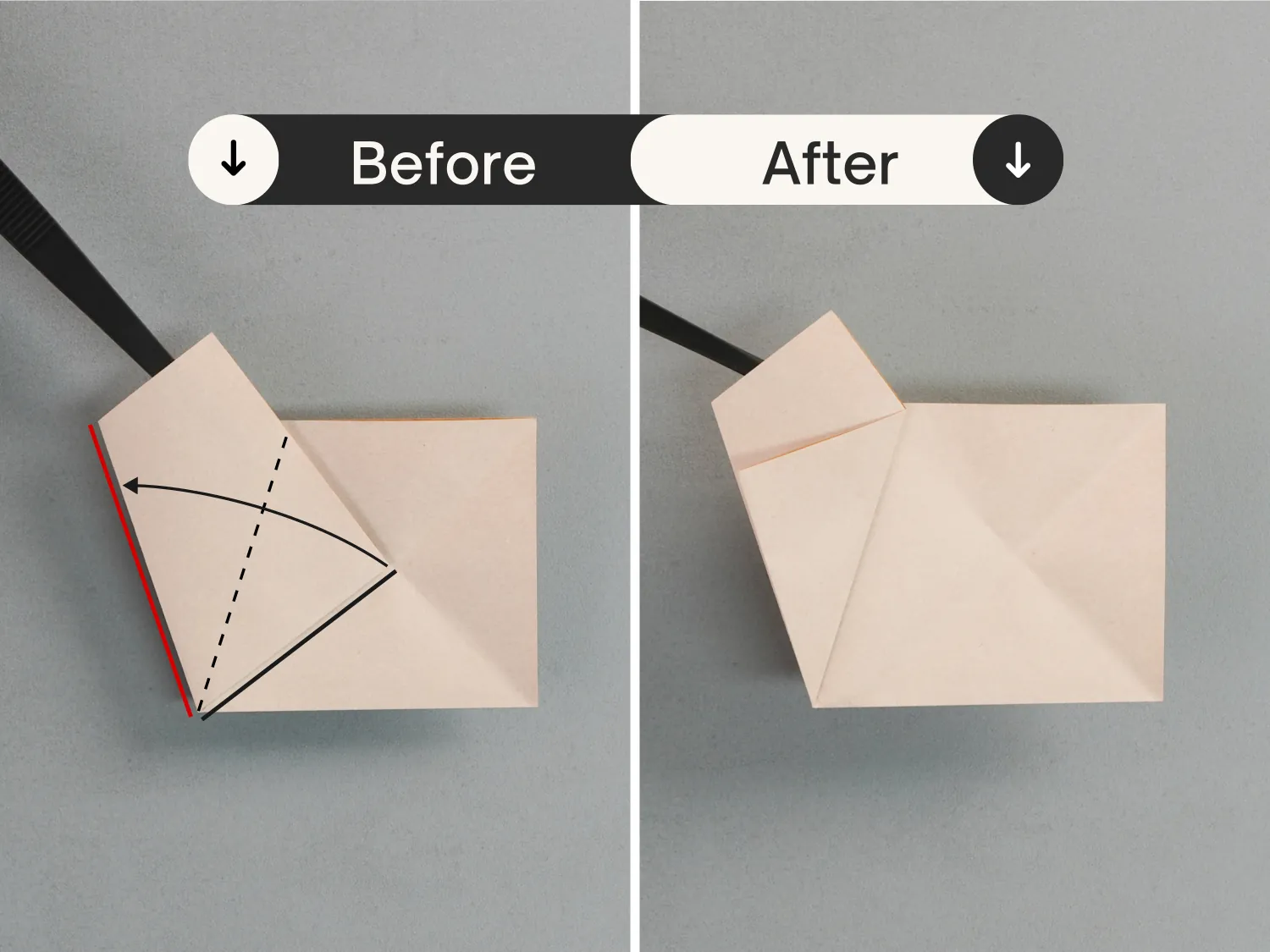 origami pentagon | origamiok
