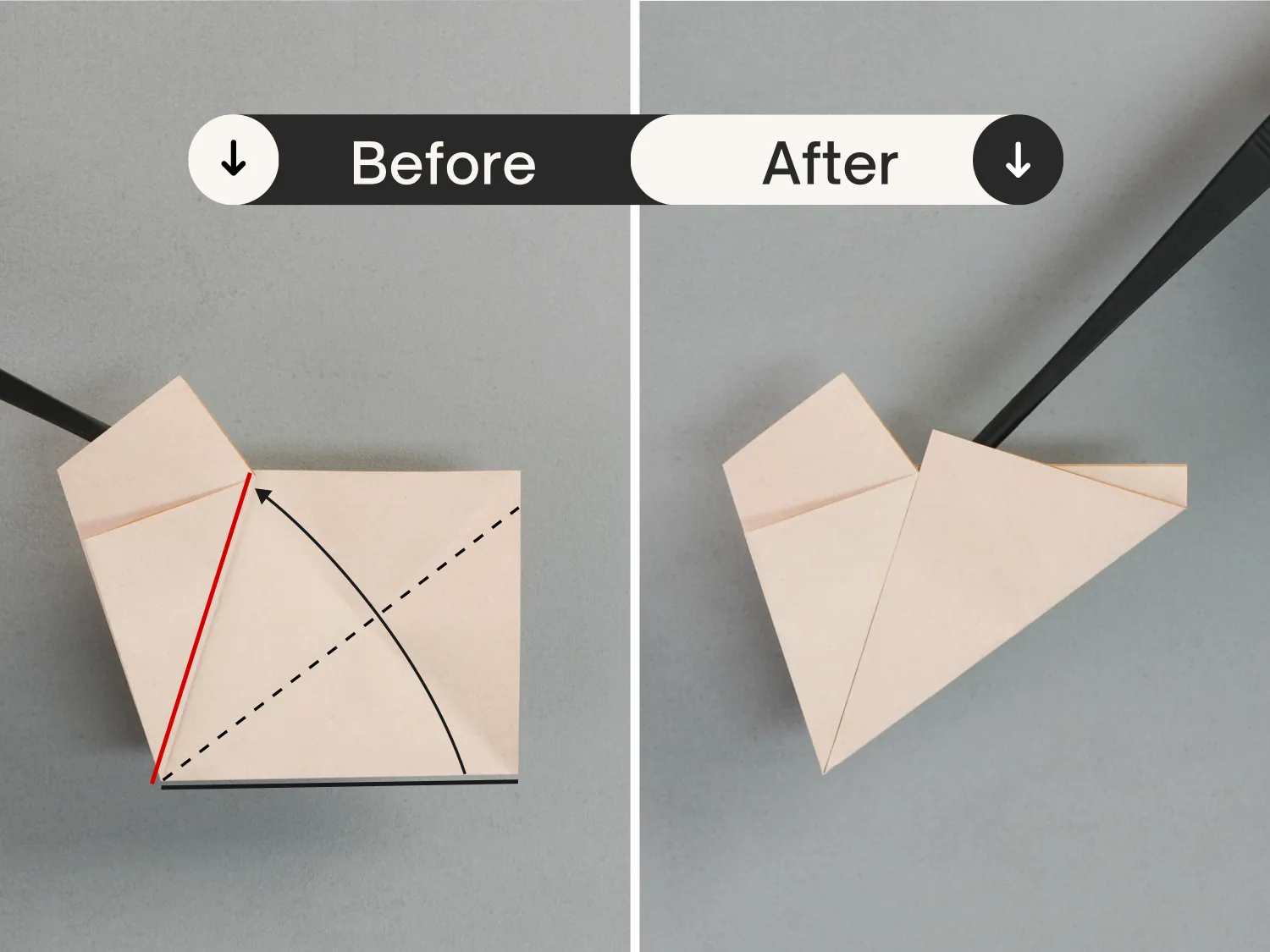 origami pentagon | origamiok