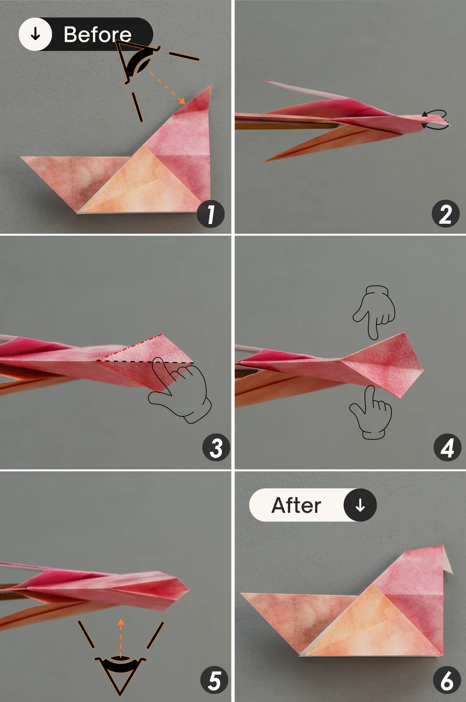 origami pigeon| origamiok