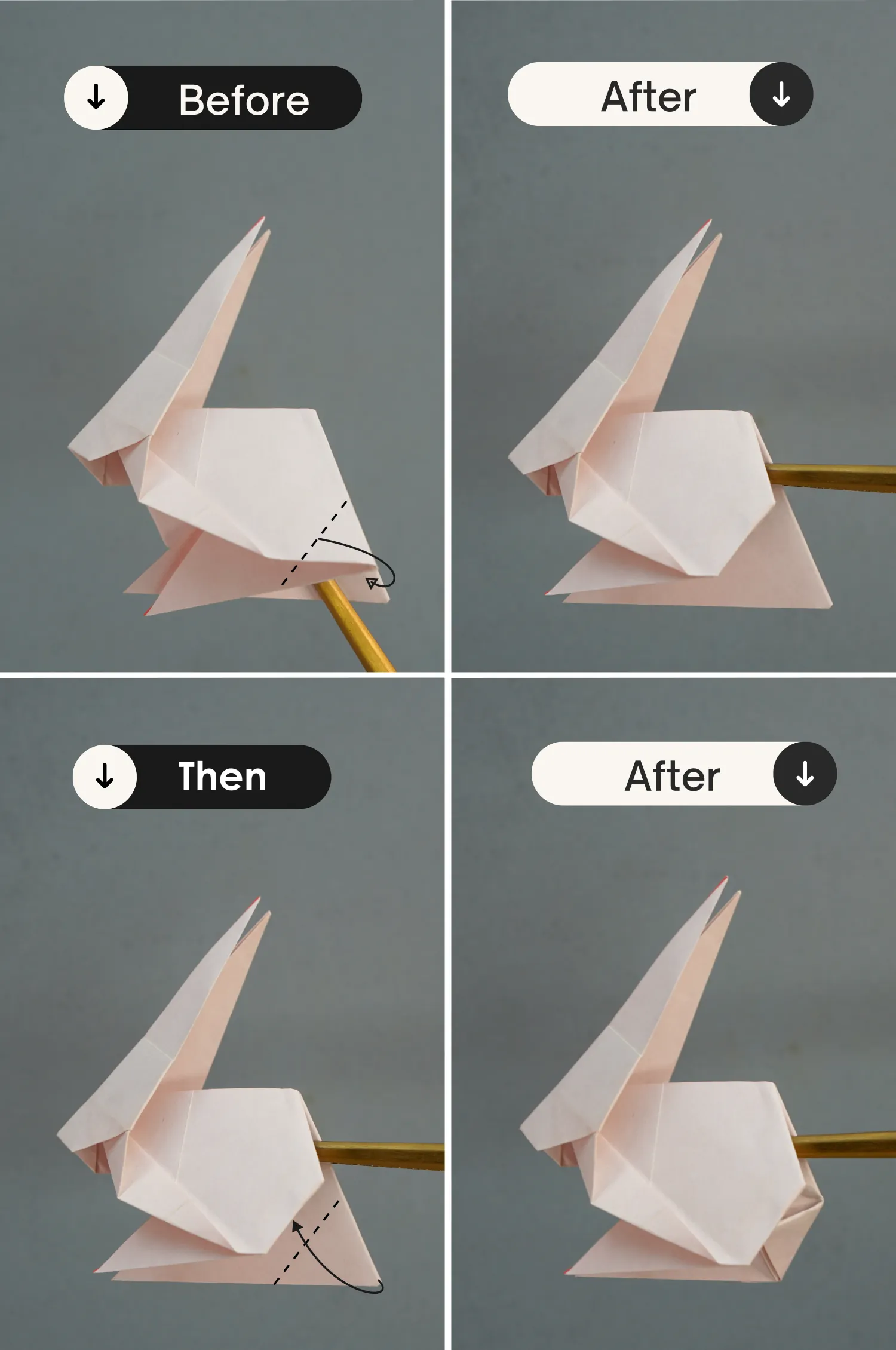 Origami rabbit | OrigamiOk