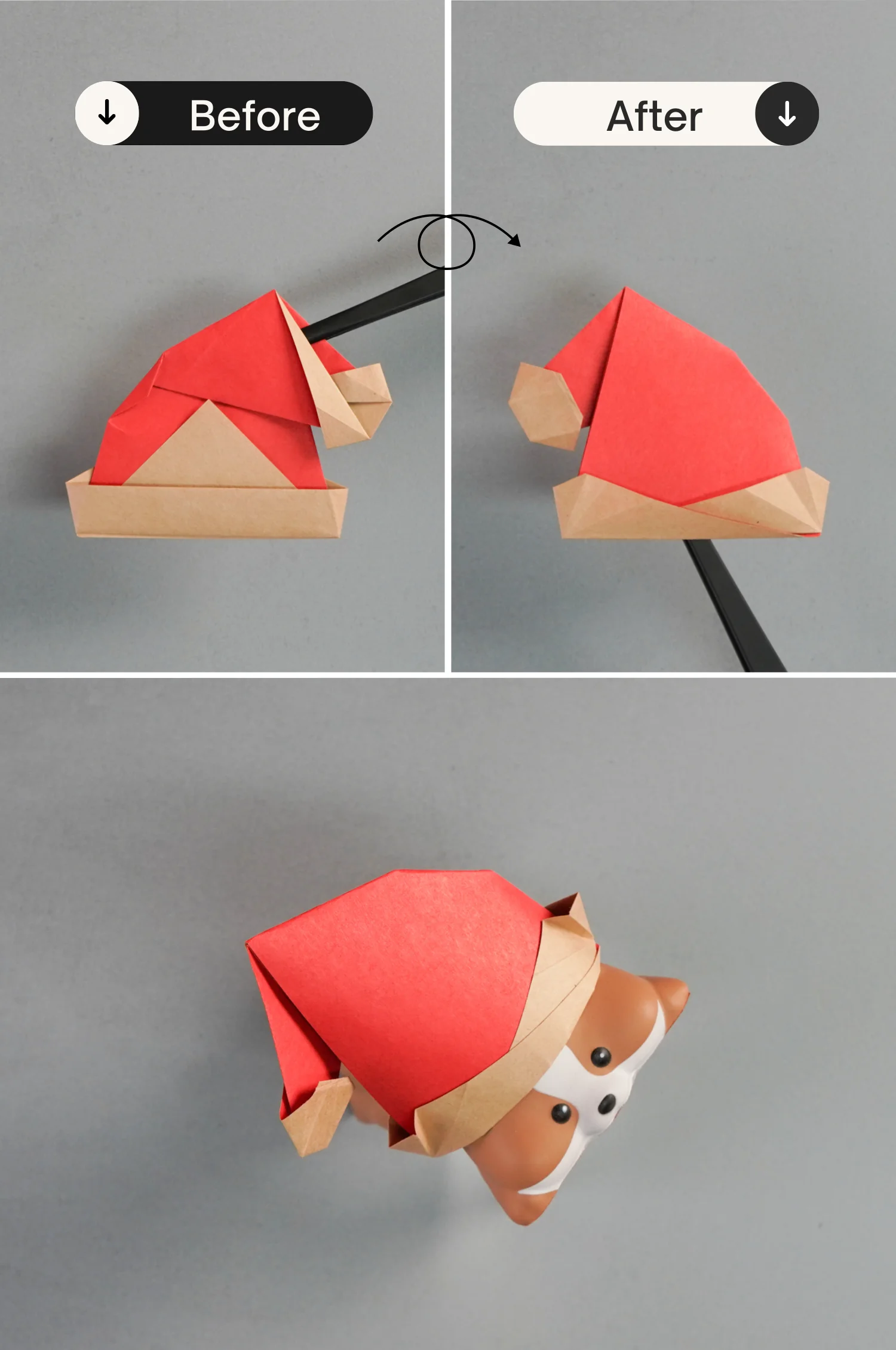 origami santa hat | origamiok