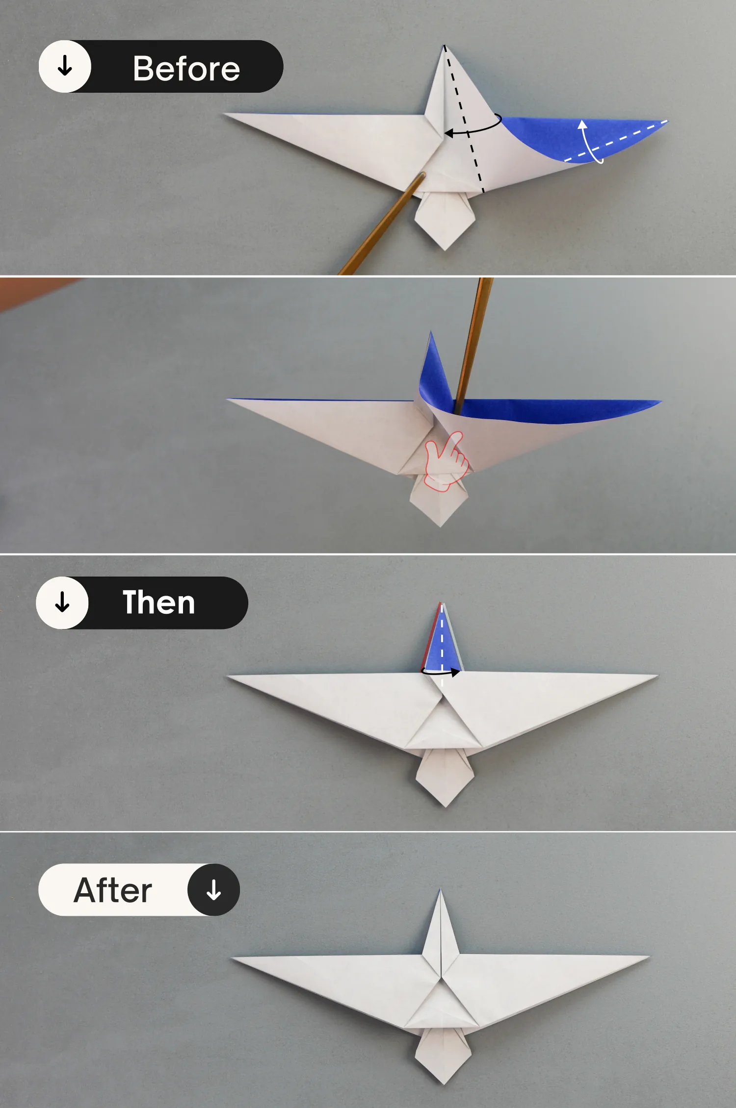 origami seagull| origamiok