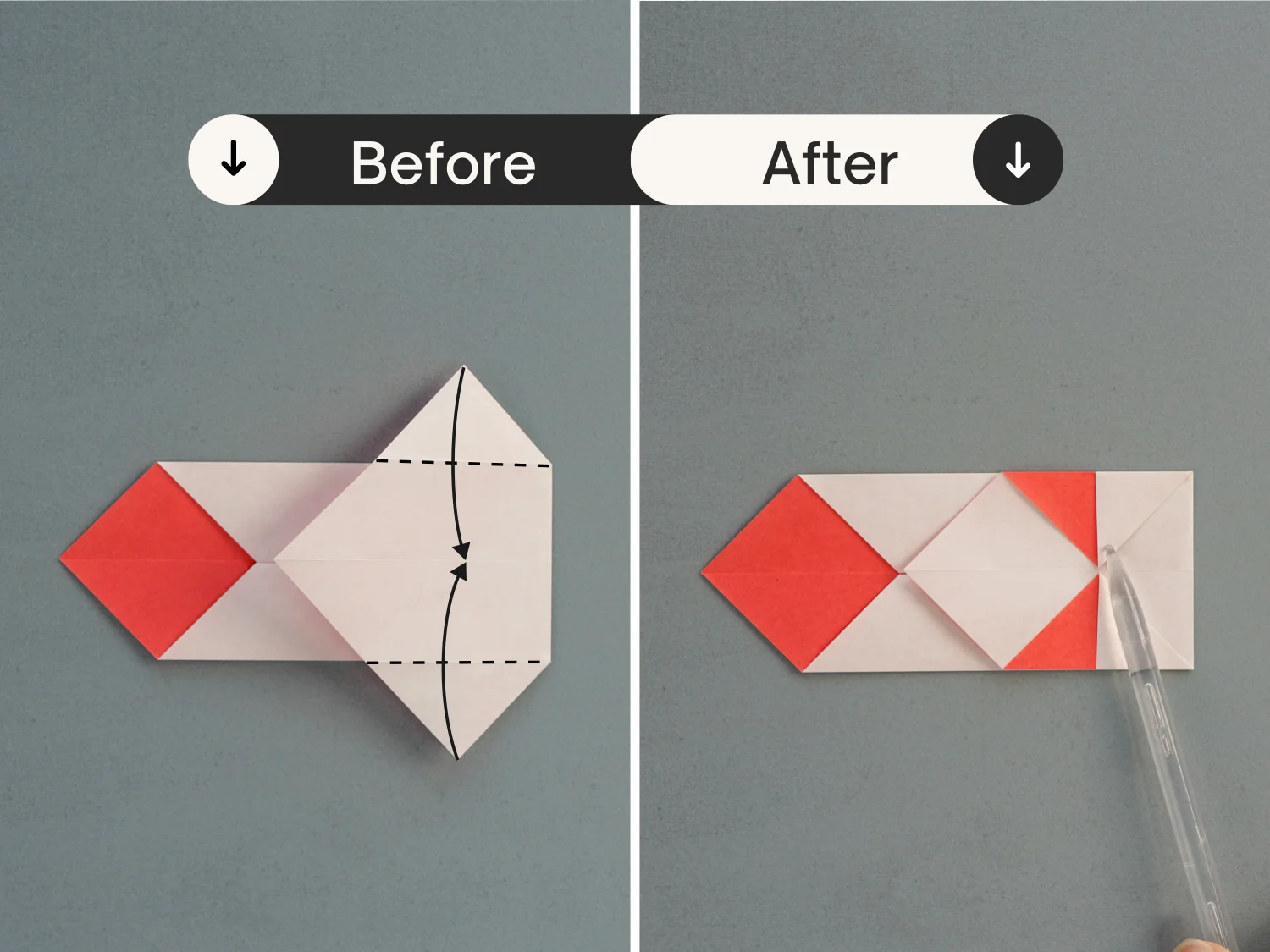 Origami origami secret heart message box | OrigamiOk