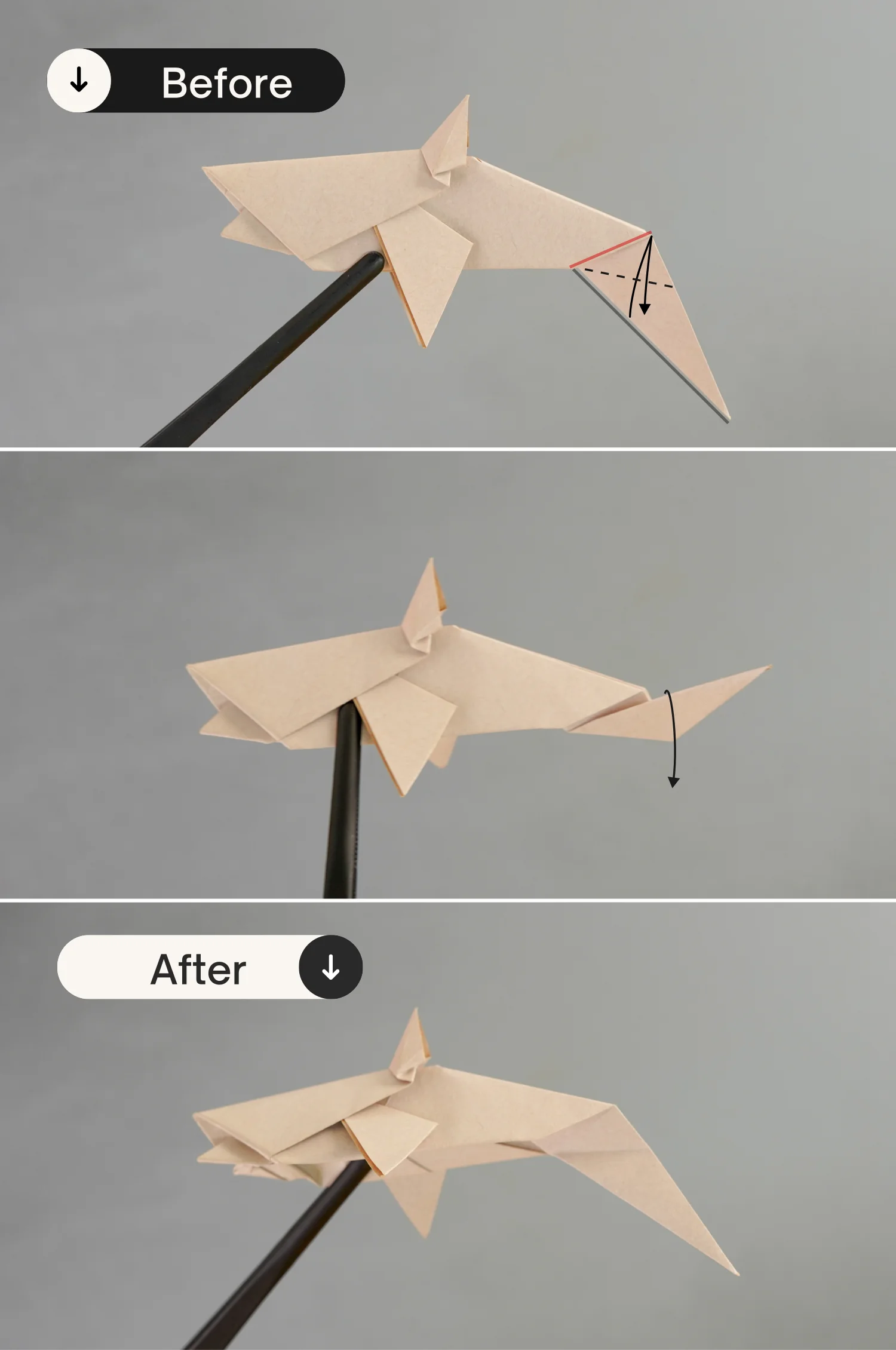 origami shark | origamiok