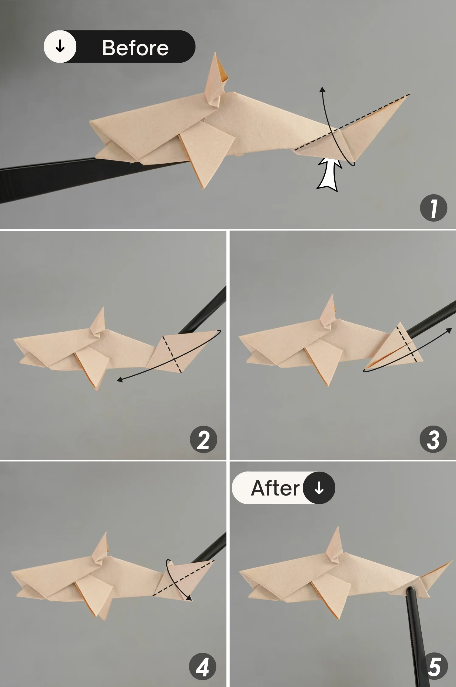 origami shark | origamiok