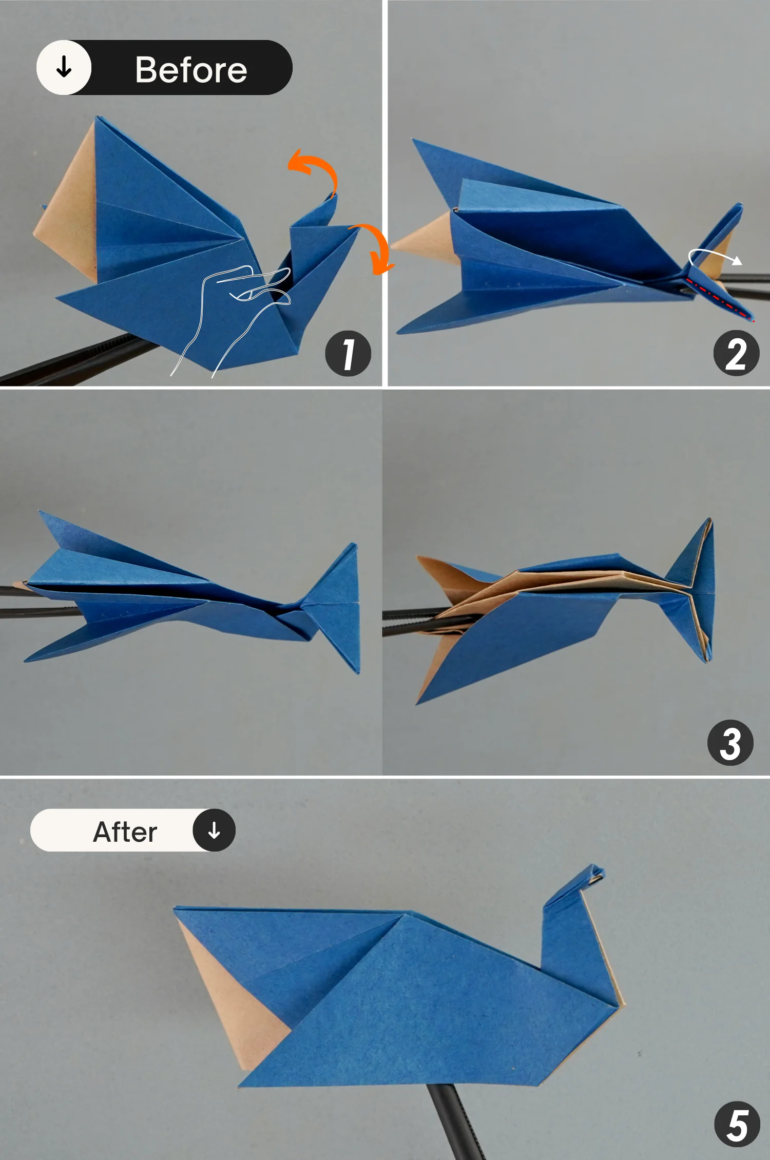 origami whale | origamiok