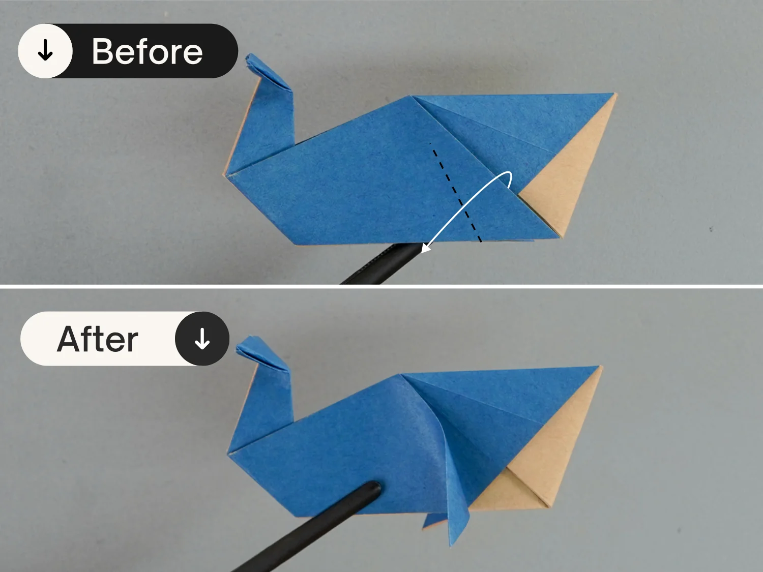 origami whale | origamiok