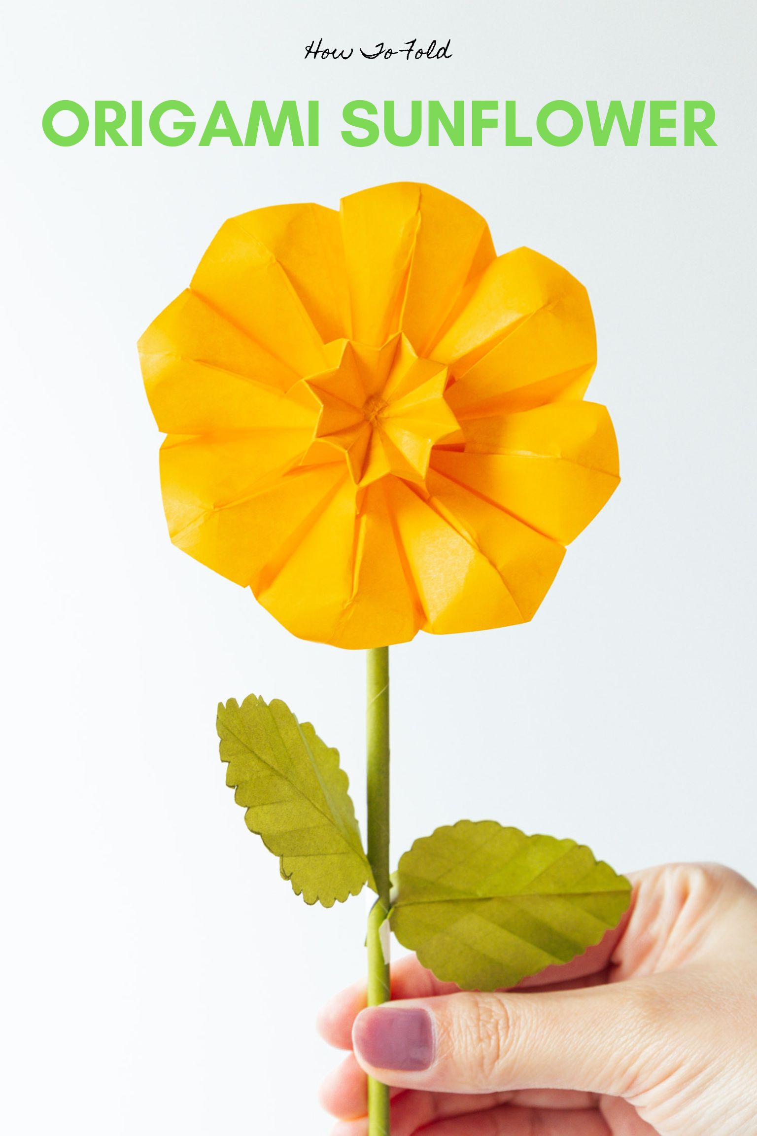 origami sunflower | origamiok