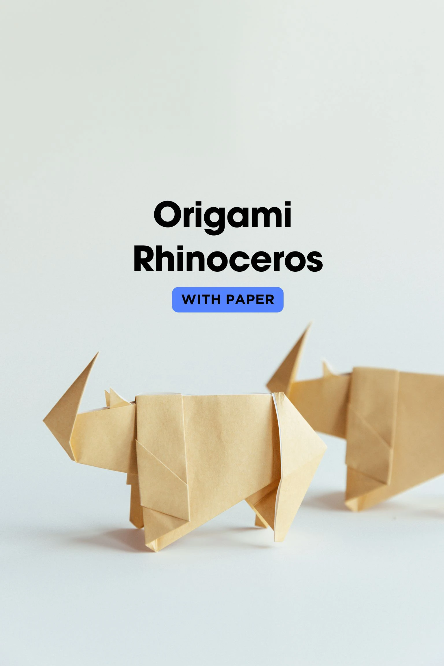 origami rhinoceros | origamiok